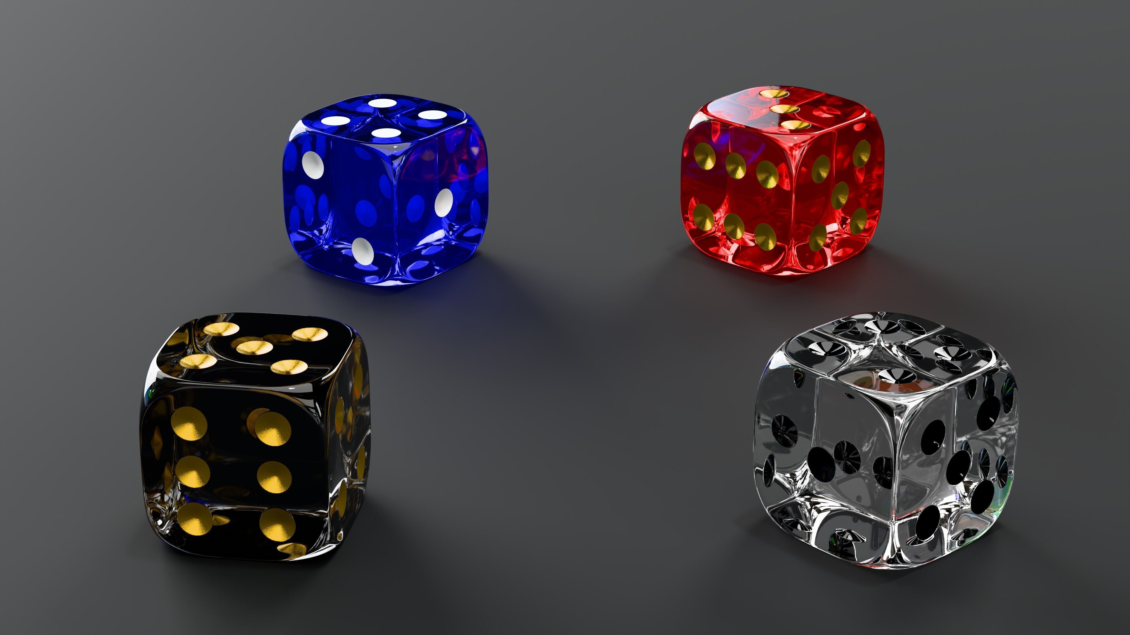 Dice Collection 3D model_5