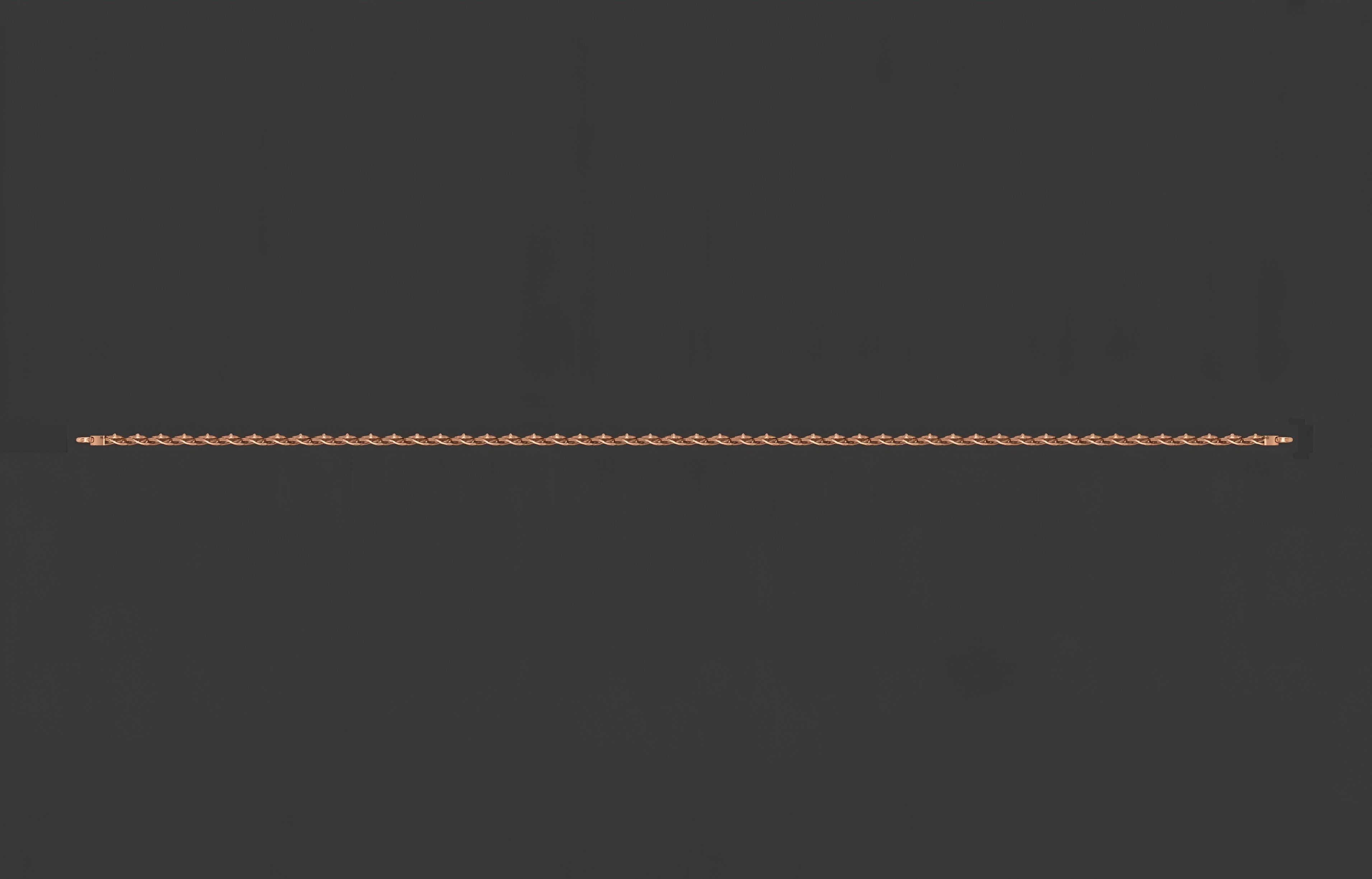 Gold Chain Bracelet 3D print model_5