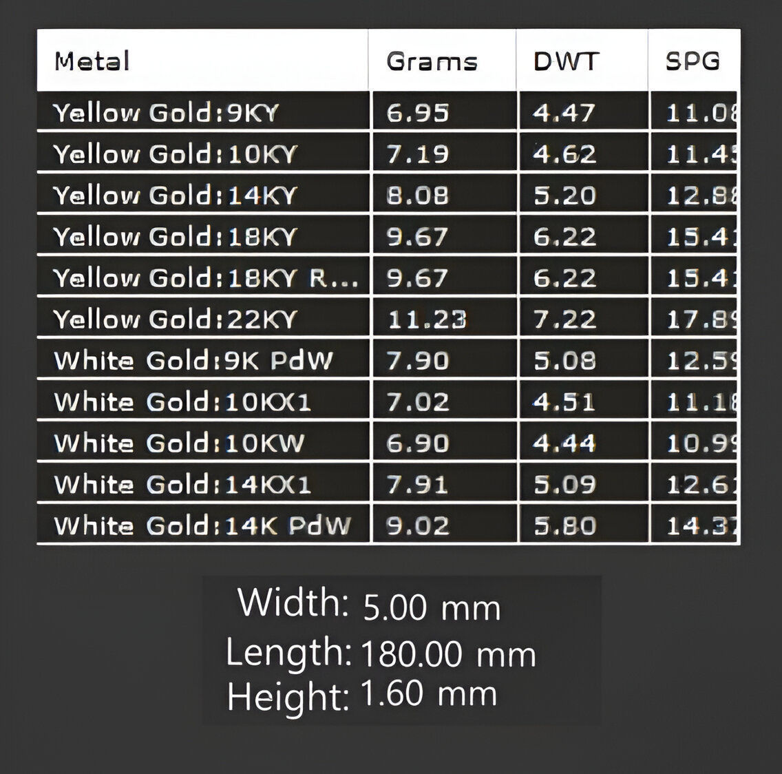 Gold Chain Bracelet 3D print model_4