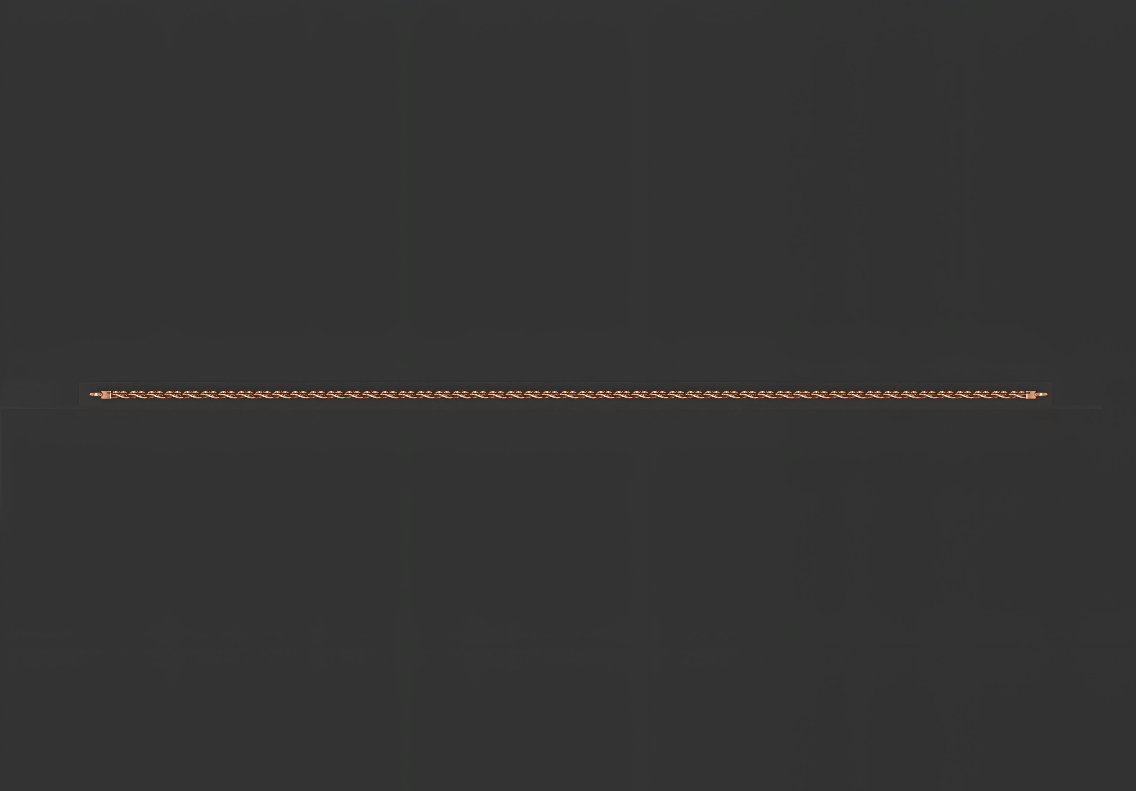 Gold Chain Bracelet 3D print model_5