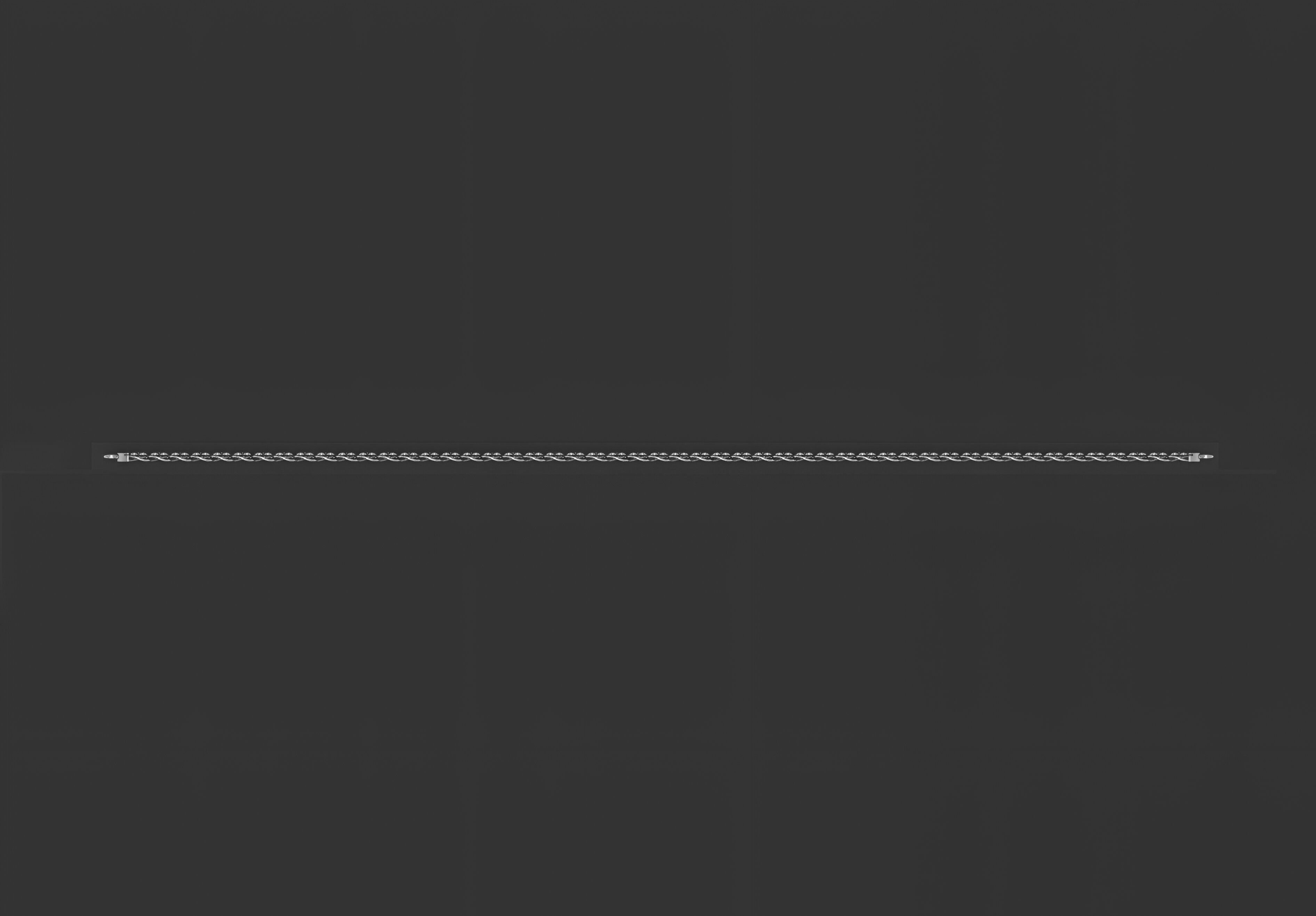 Gold Chain Bracelet 3D print model_7