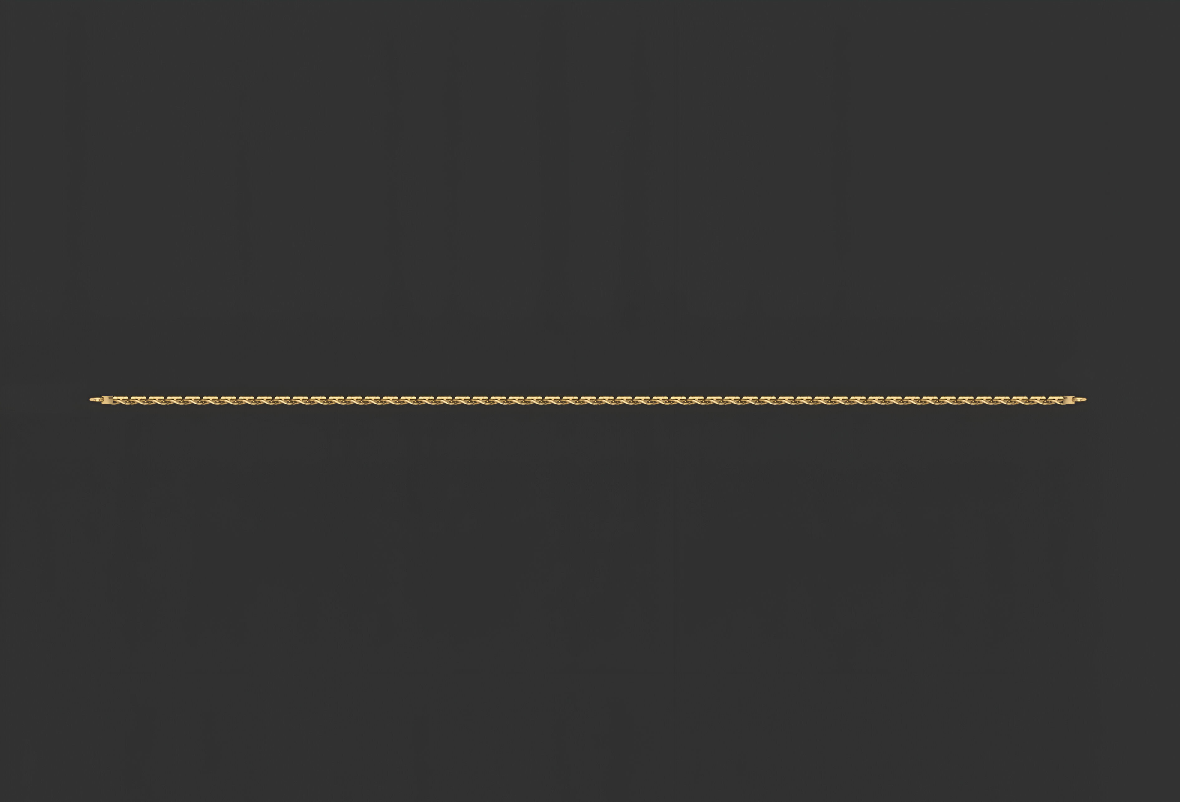 Gold Chain Bracelet 3D print model_1