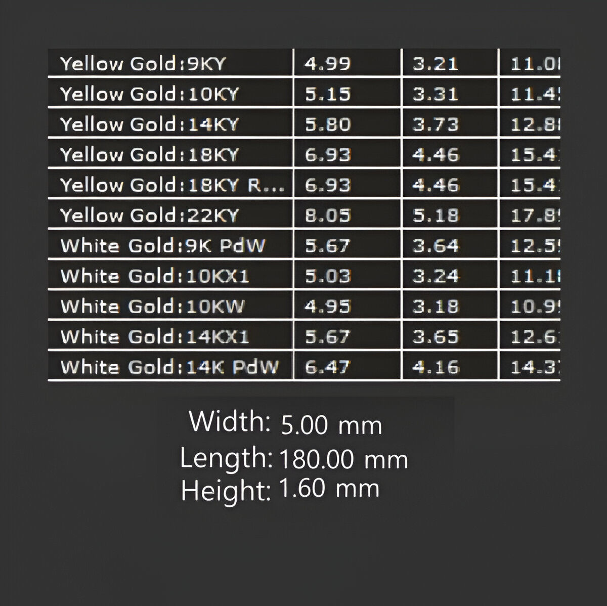 Gold Chain Bracelet 3D print model_3