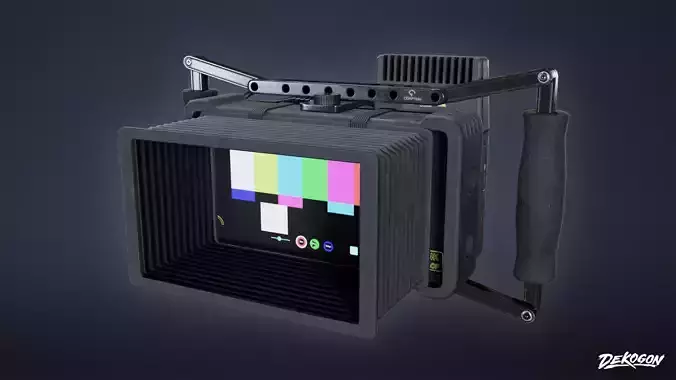 HOLLYWOOD - Assist Monitor 02 - LOW POLY Low-poly 3D model