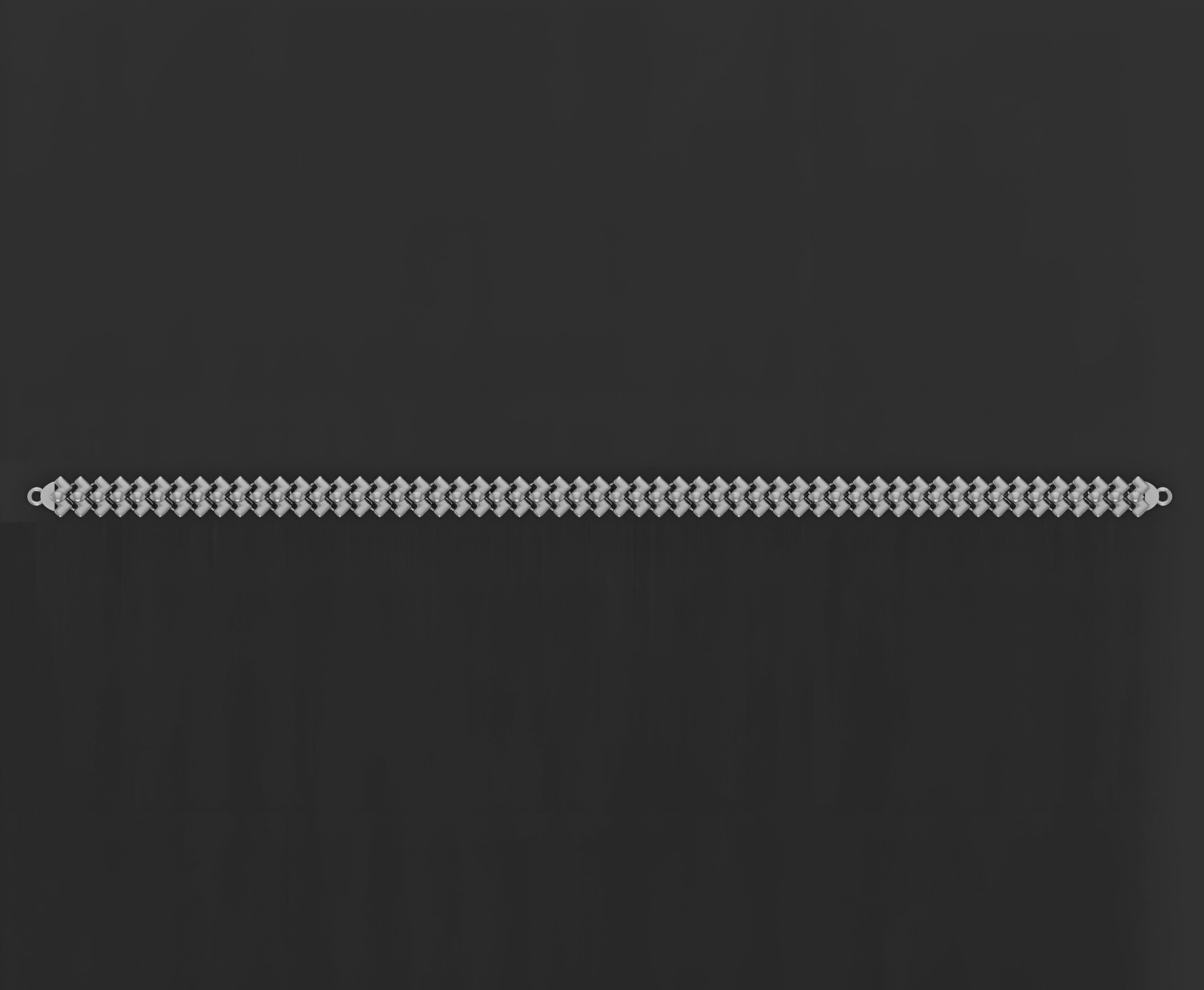 Gold Chain Bracelet 3D print model_9