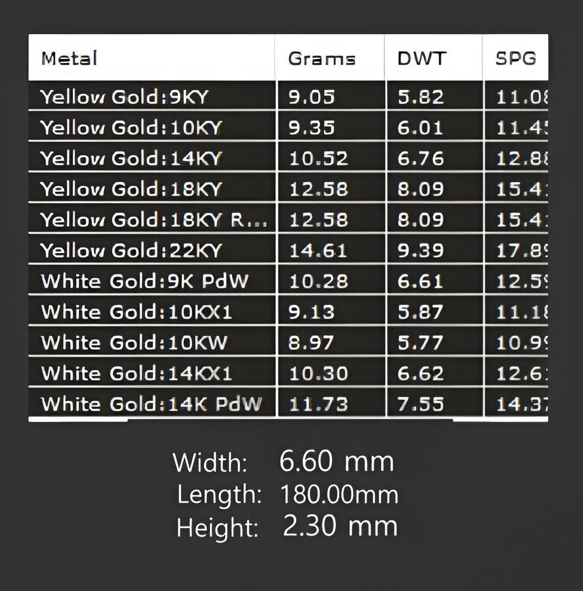 Gold Chain Bracelet 3D print model_3