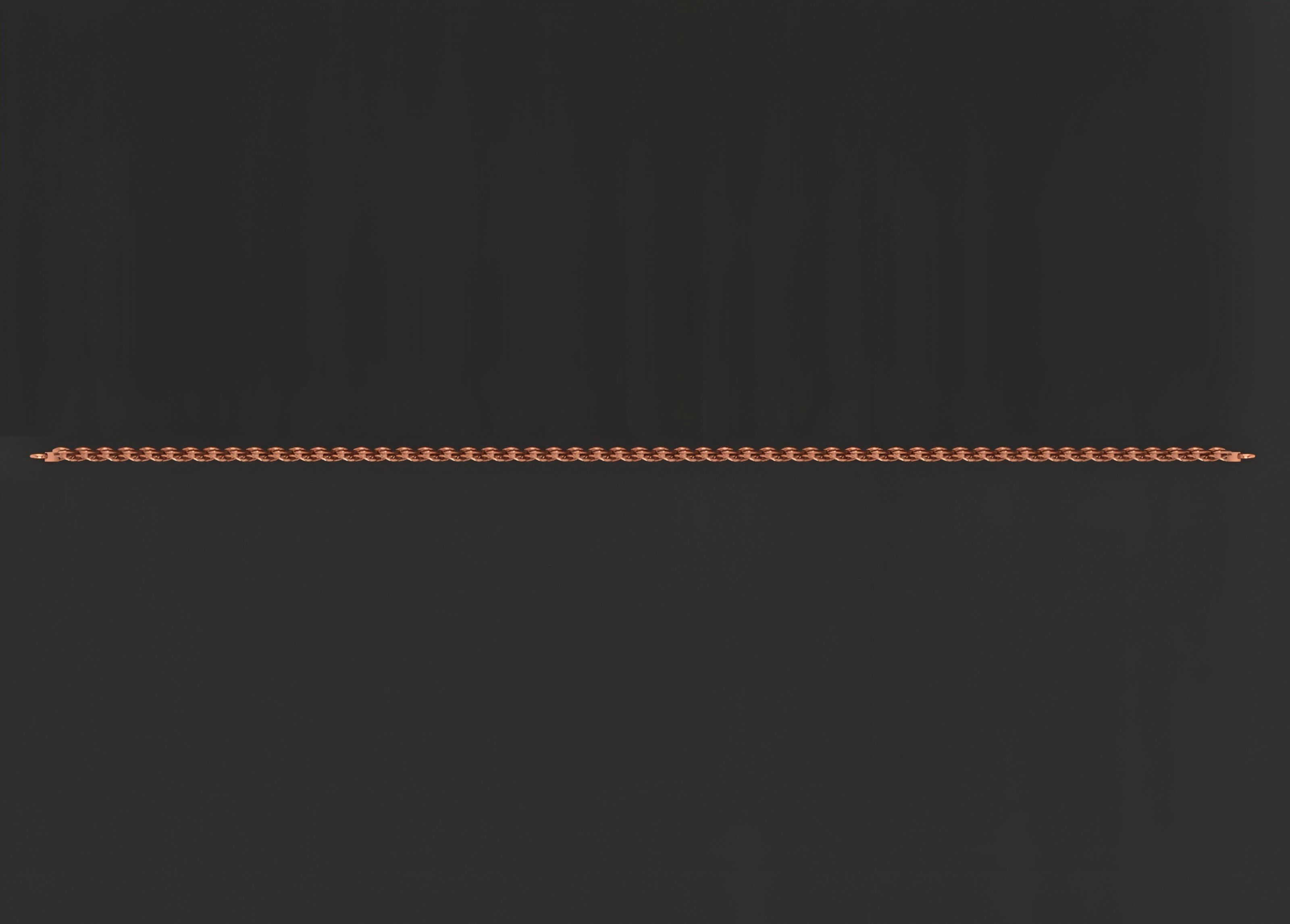 Gold Chain Bracelet 3D print model_5