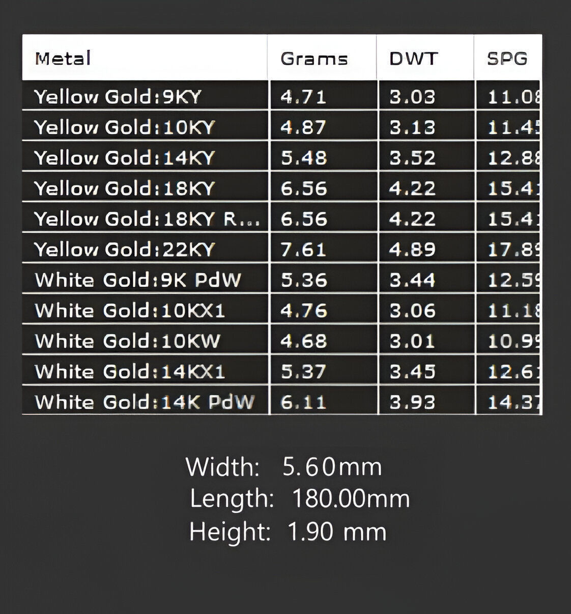 Gold Chain Bracelet 3D print model_3