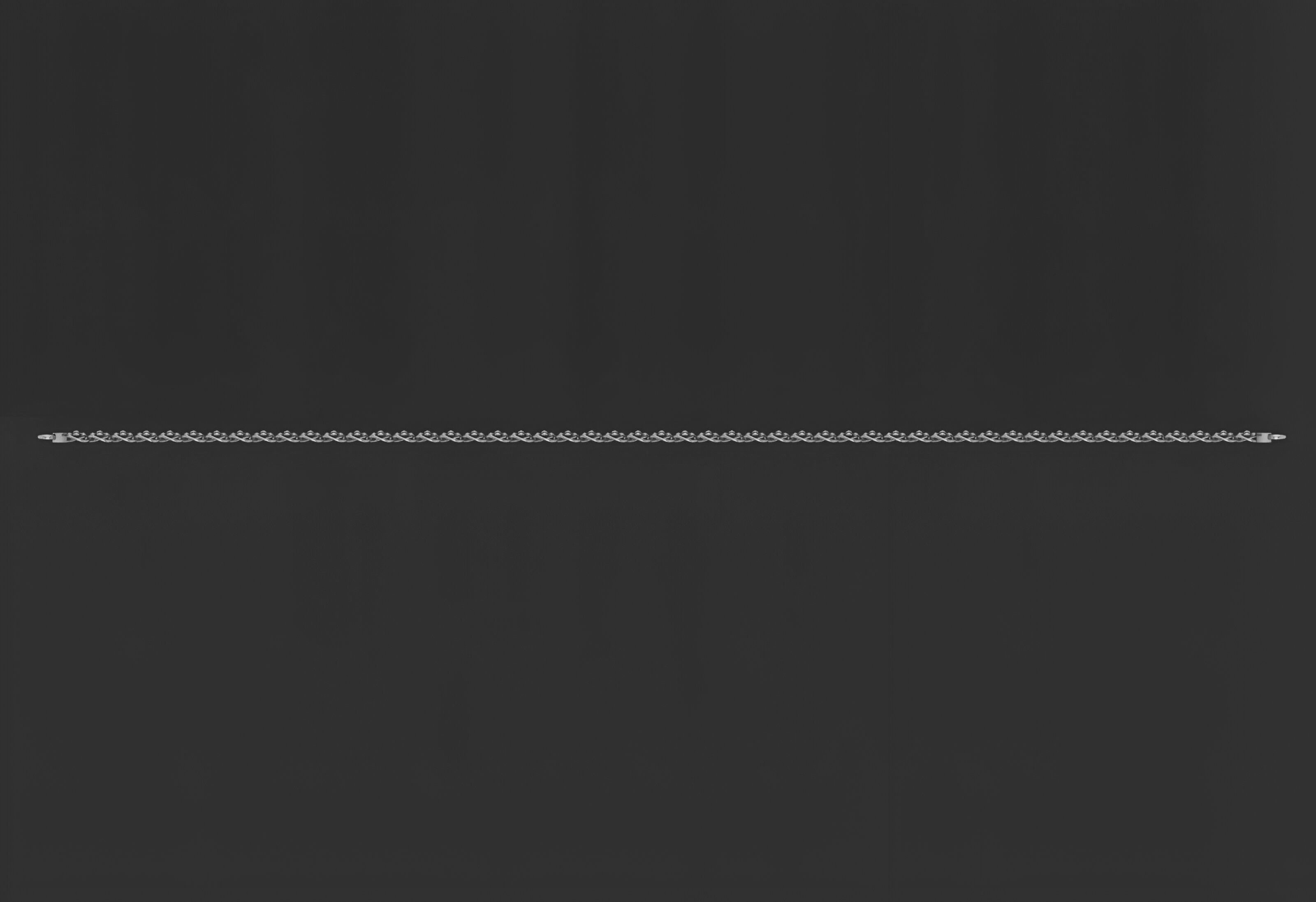 Gold Chain Bracelet 3D print model_7