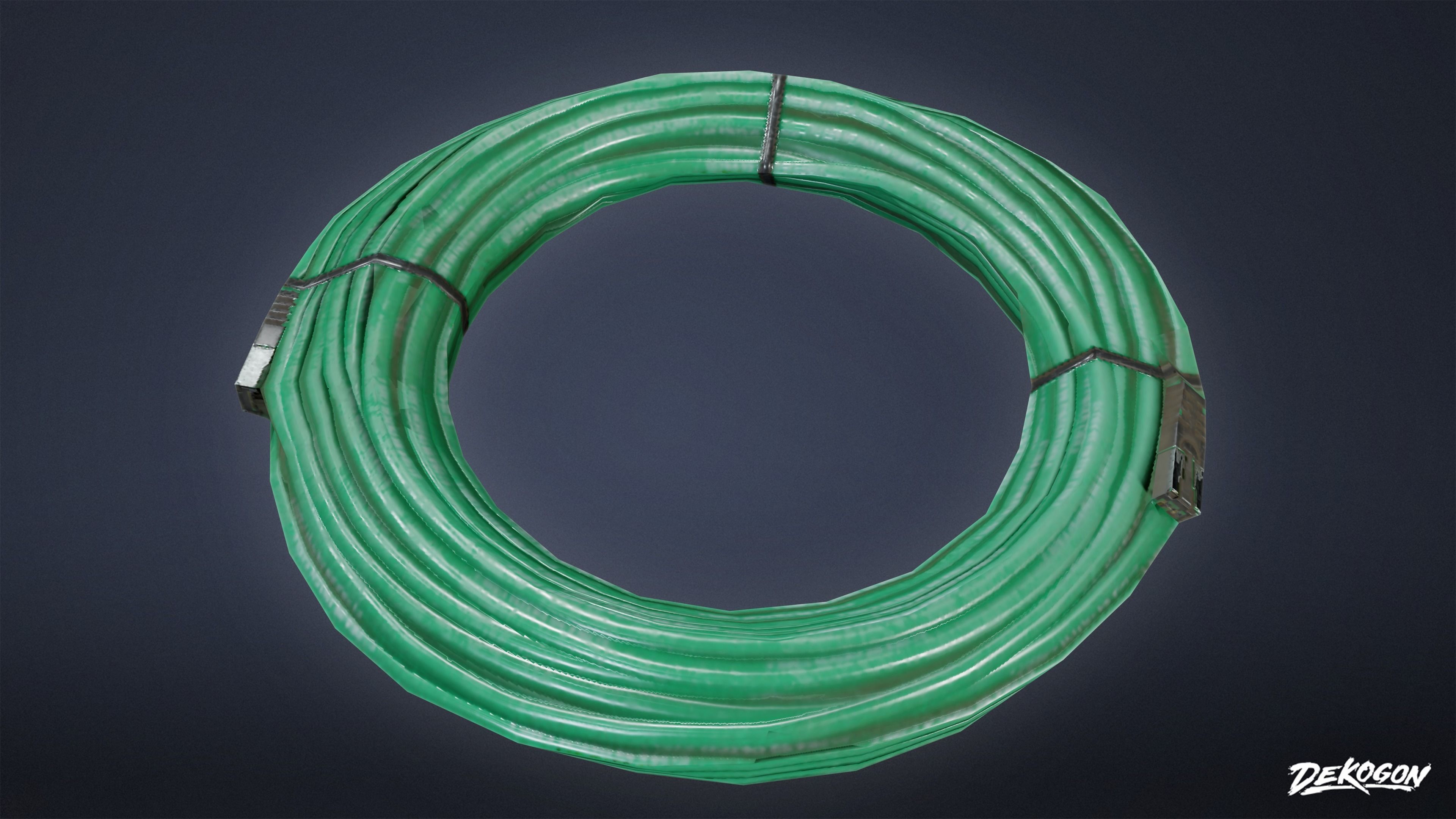 HOLLYWOOD - Cables 02 - LOW POLY Low-poly 3D model_4