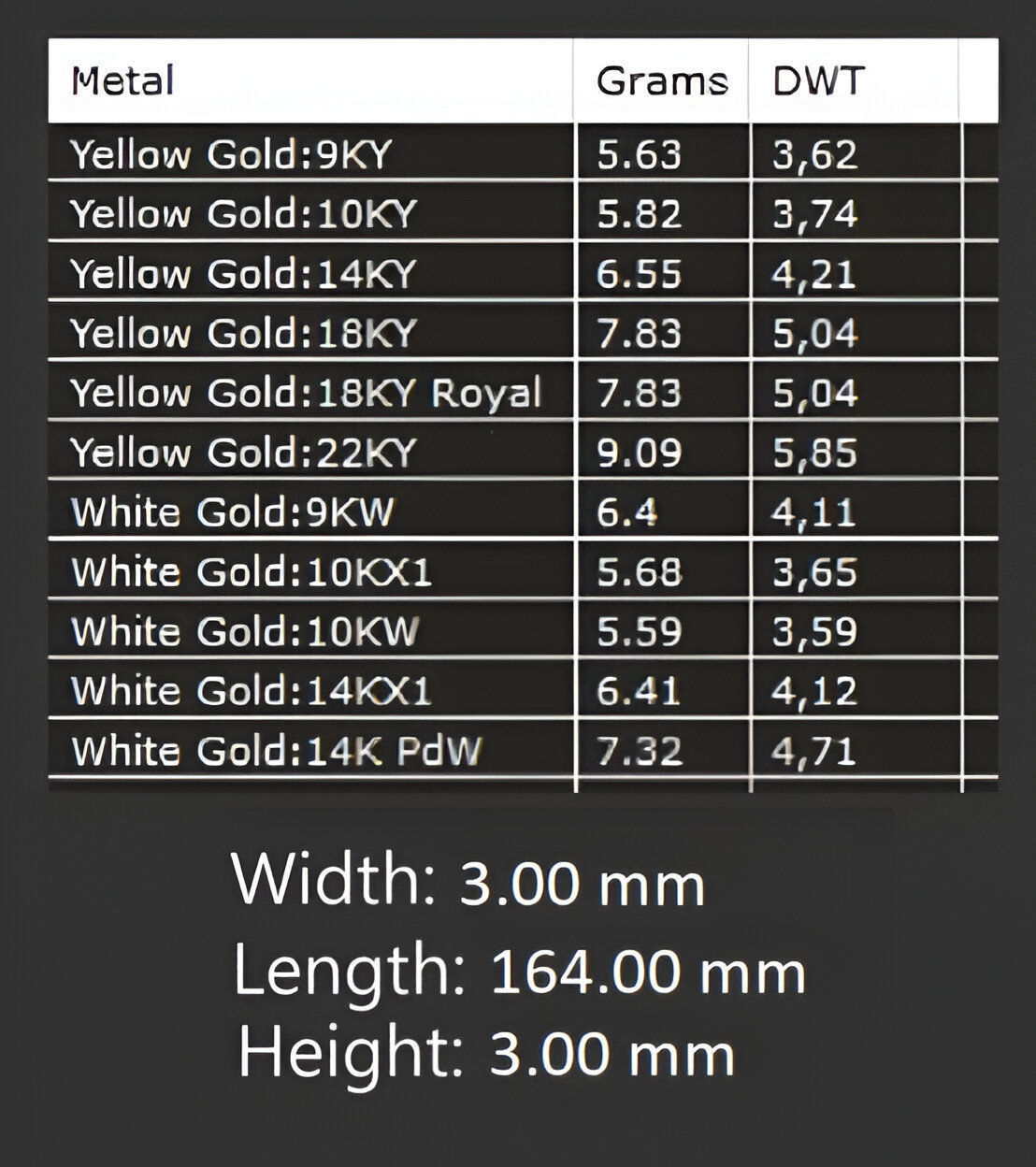 Gold Chain Bracelet 3D print model_3