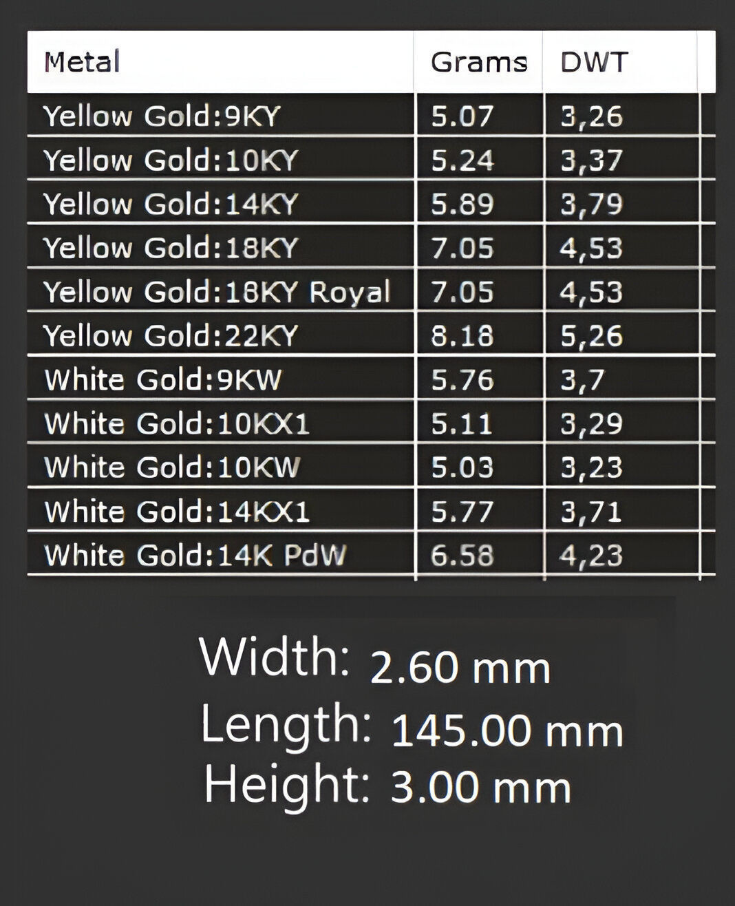 Gold Chain Bracelet 3D print model_7