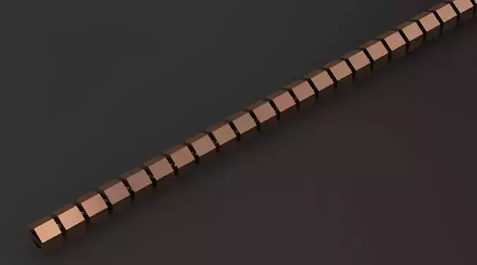 Gold Chain Bracelet 3D print model