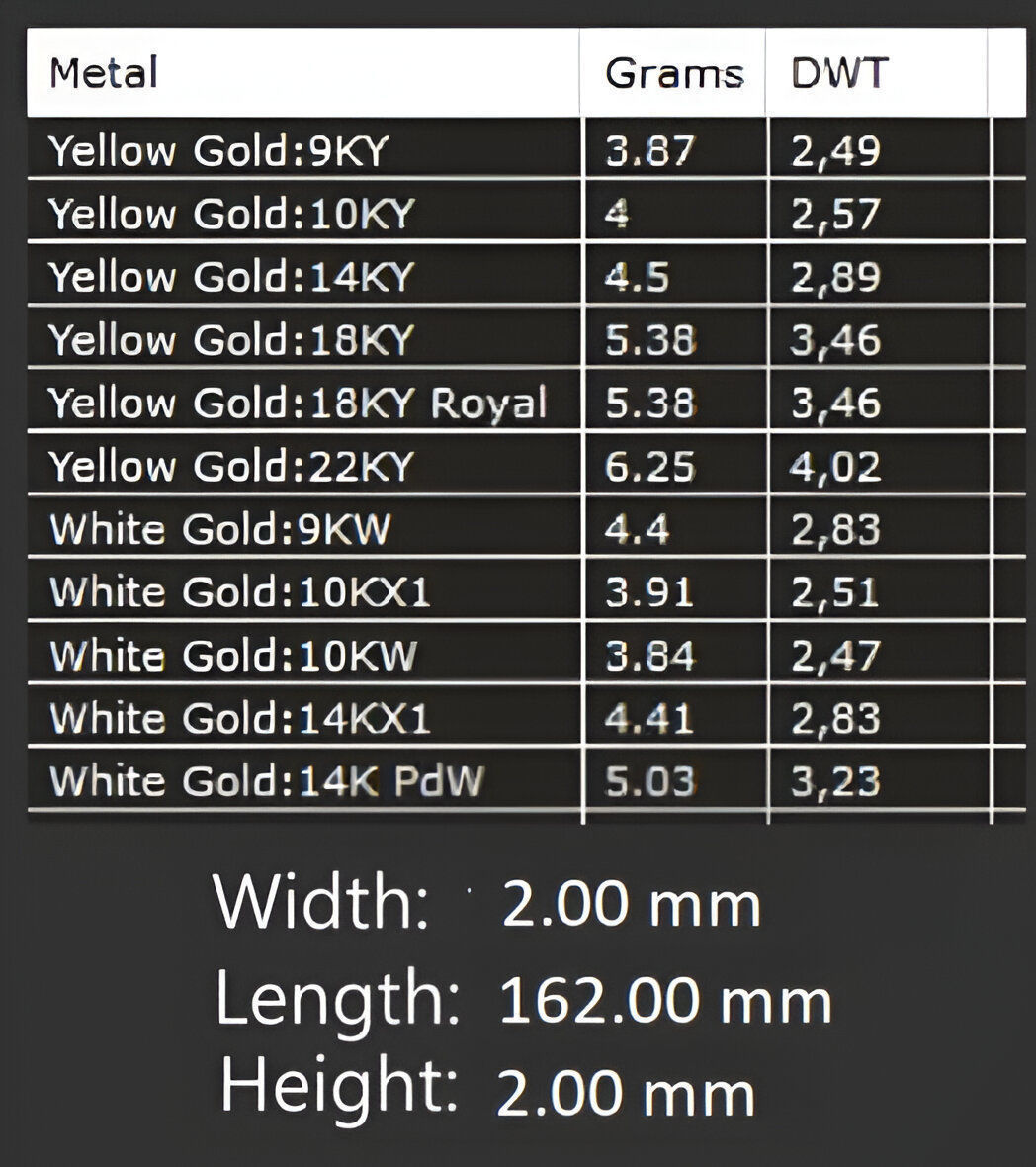 Gold Chain Bracelet 3D print model_6