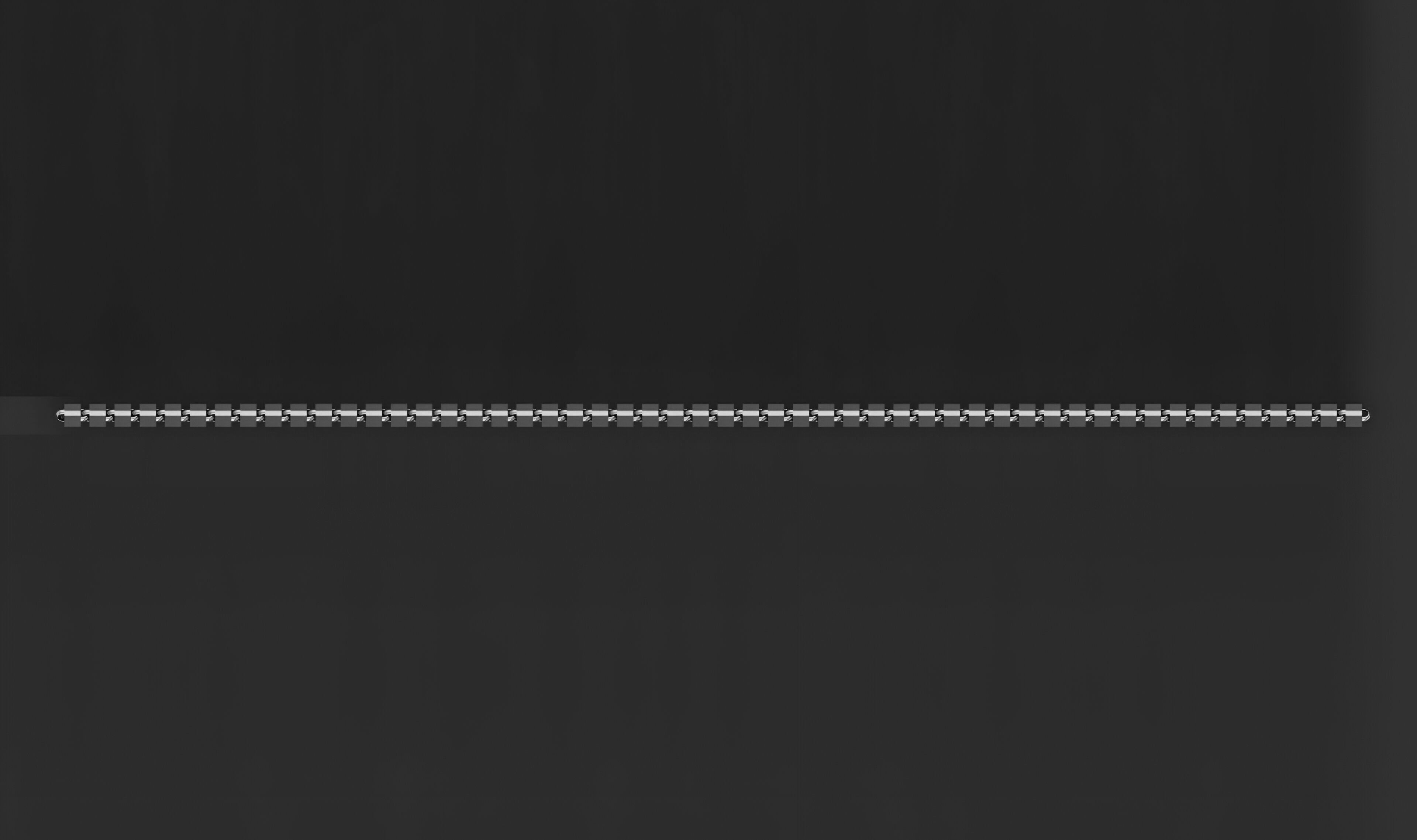 Gold Chain Bracelet 3D print model_9