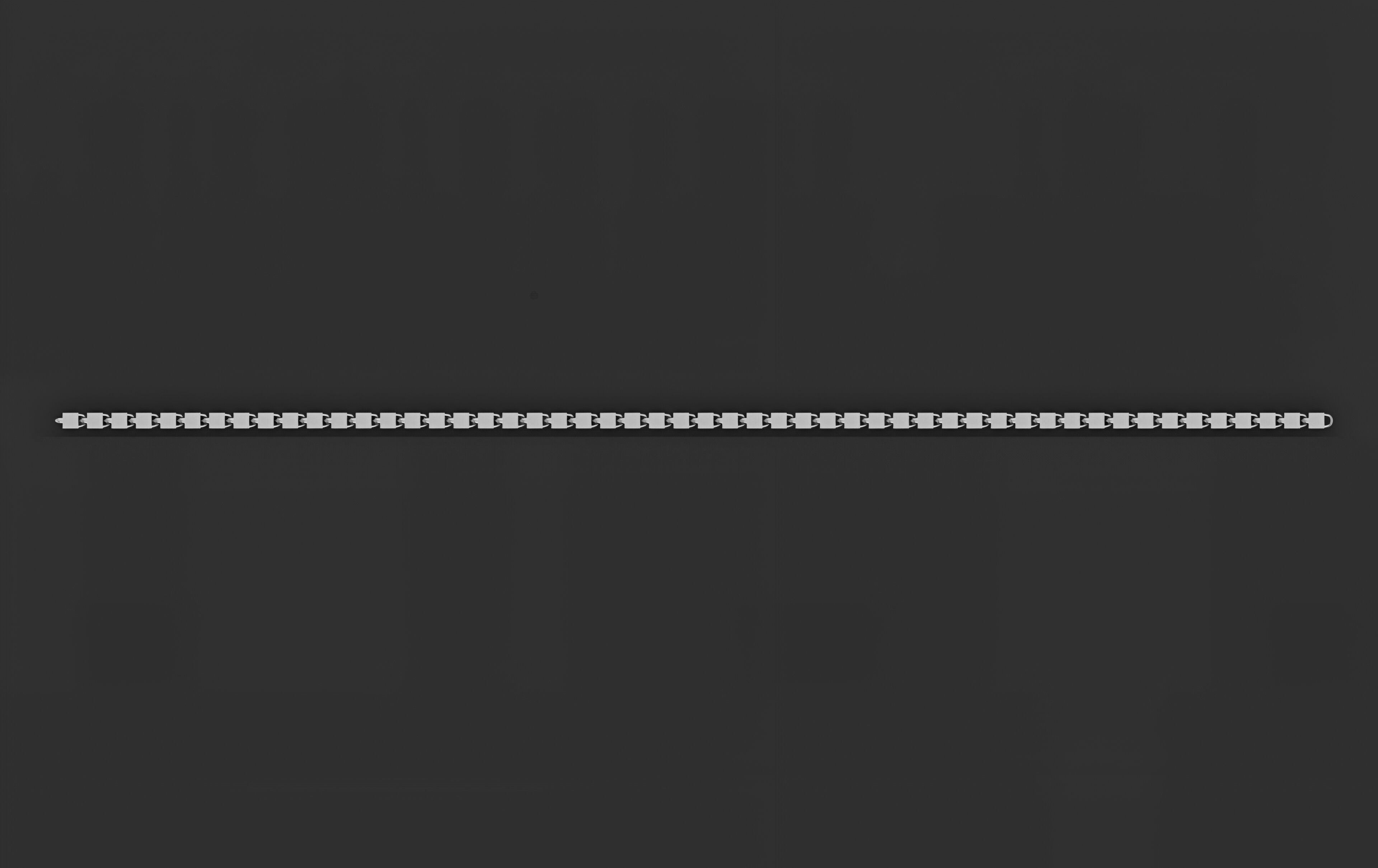 Gold Chain Bracelet 3D print model_5