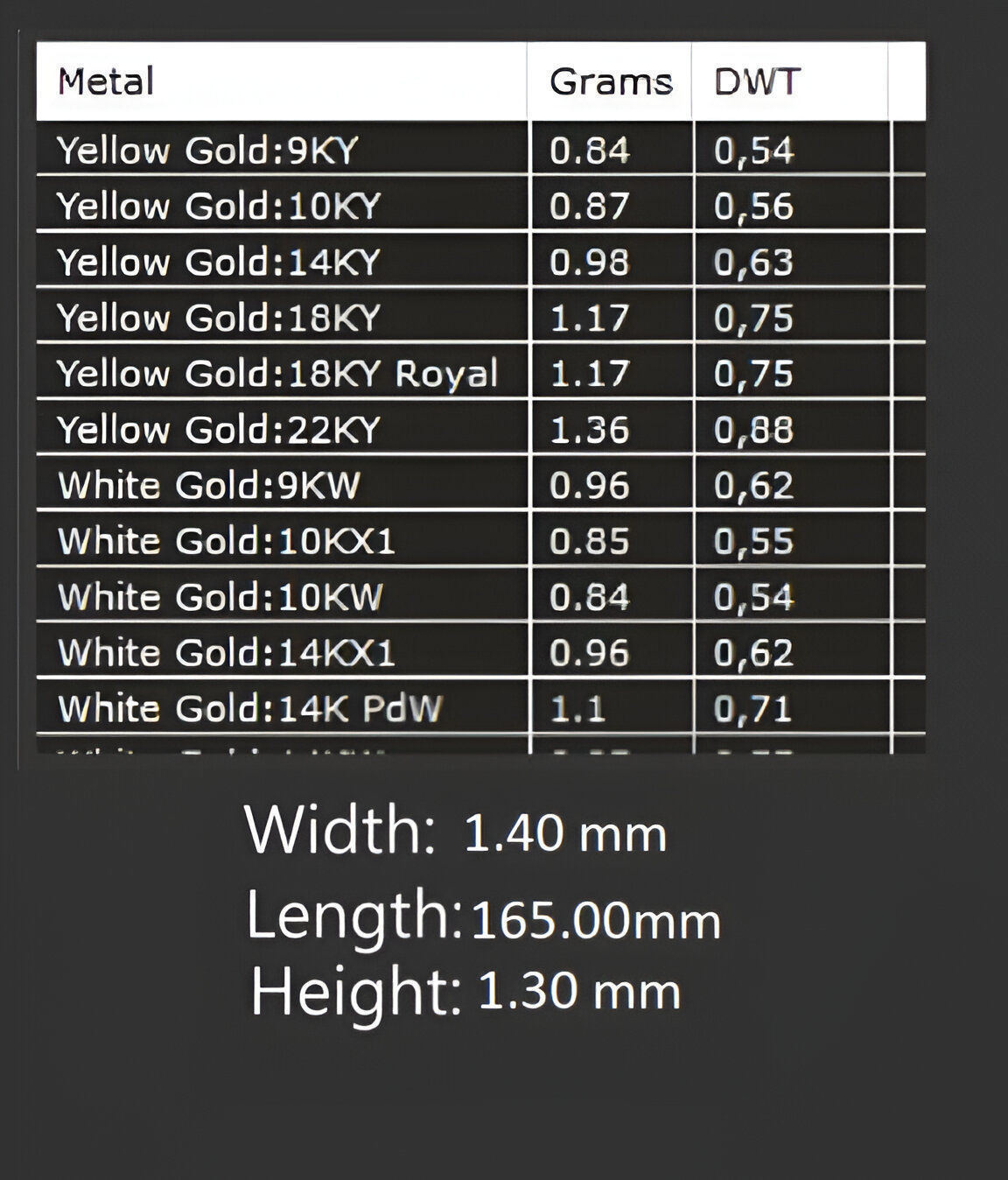 Gold Chain Bracelet 3D print model_4