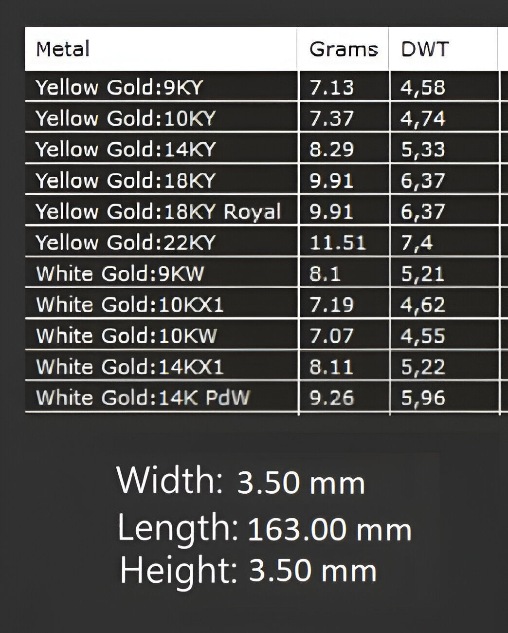 Gold Chain Bracelet 3D print model_7