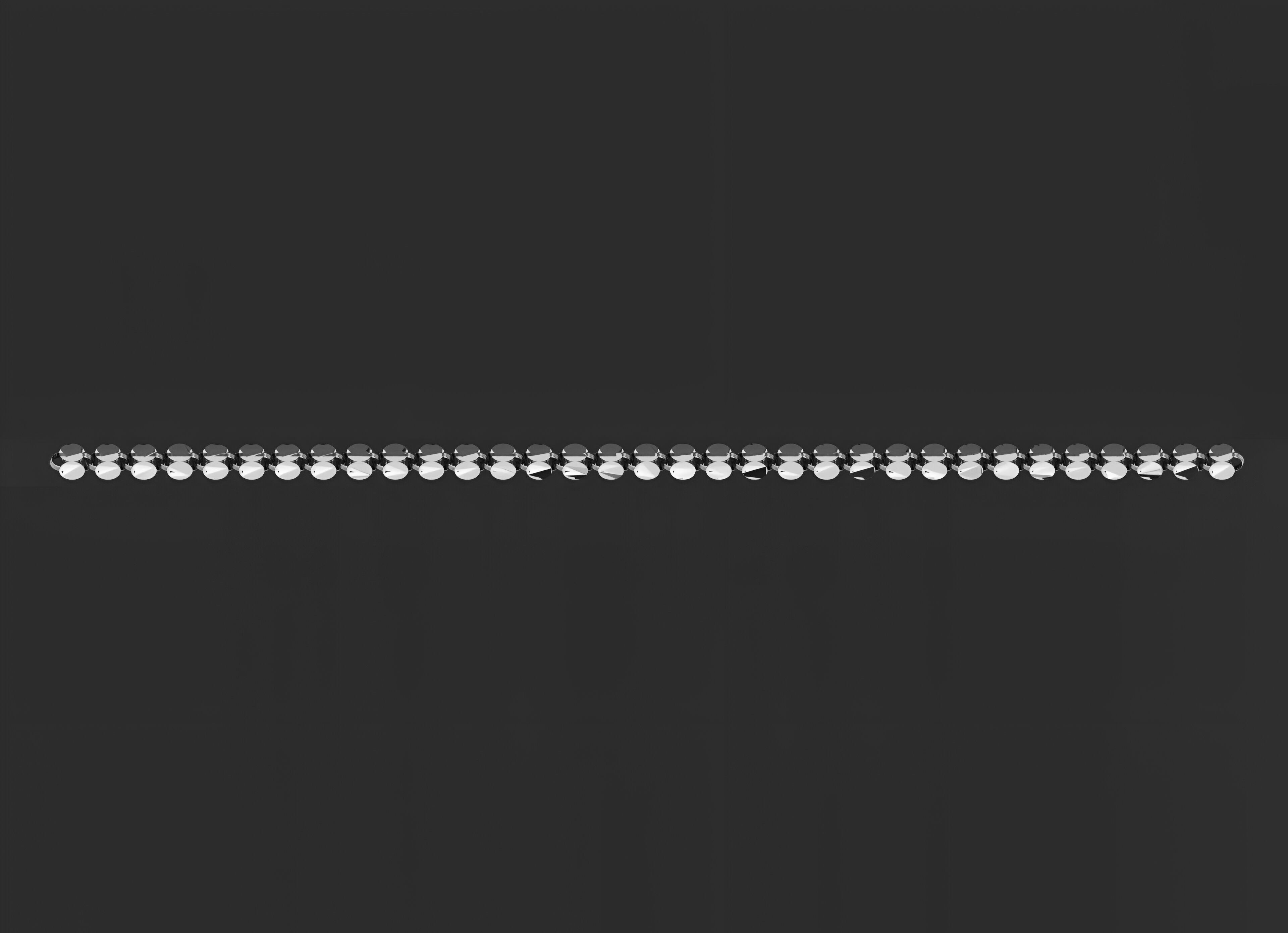 Gold Chain Bracelet 3D print model_8