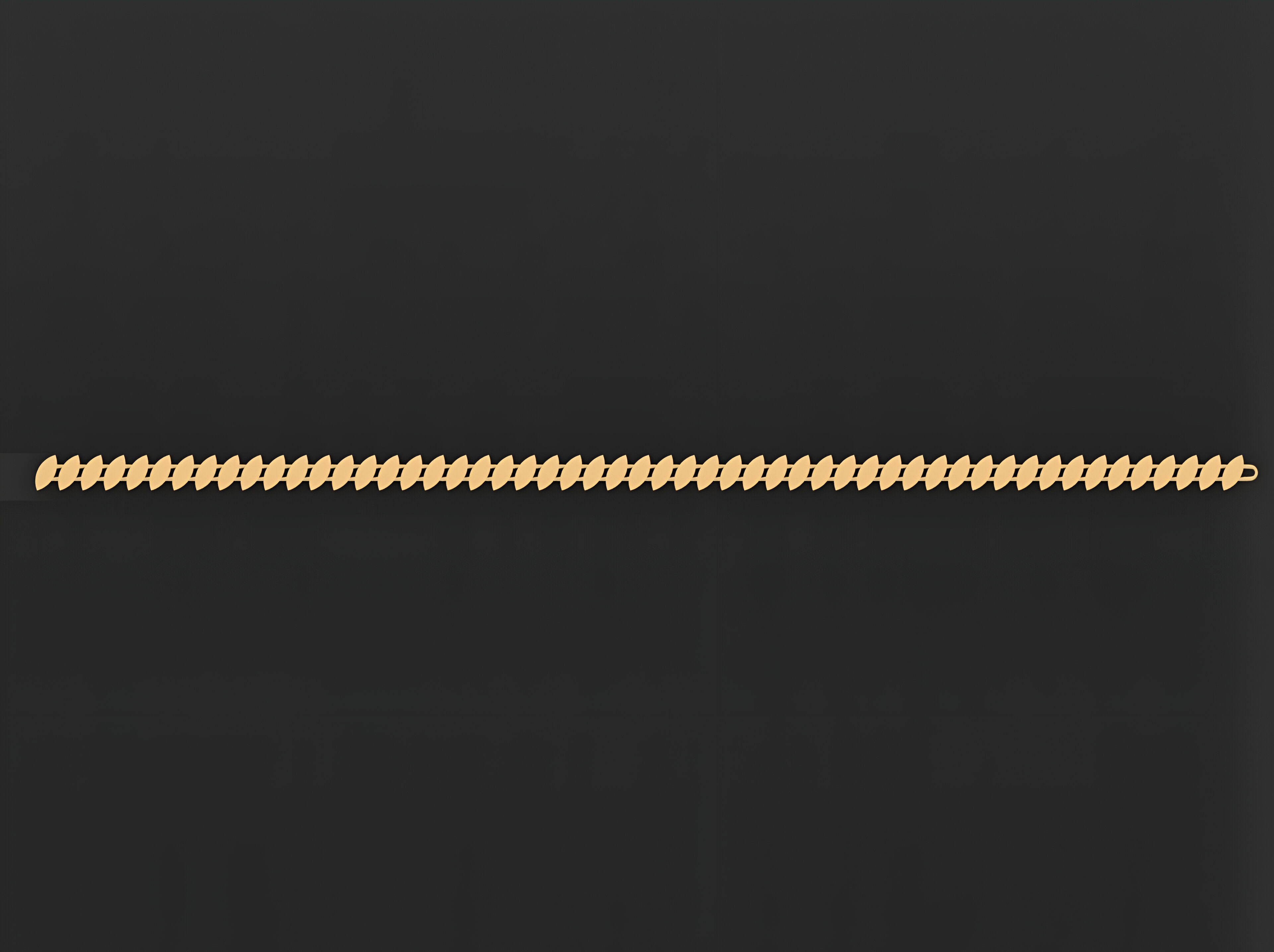 Gold Chain Bracelet 3D print model_5