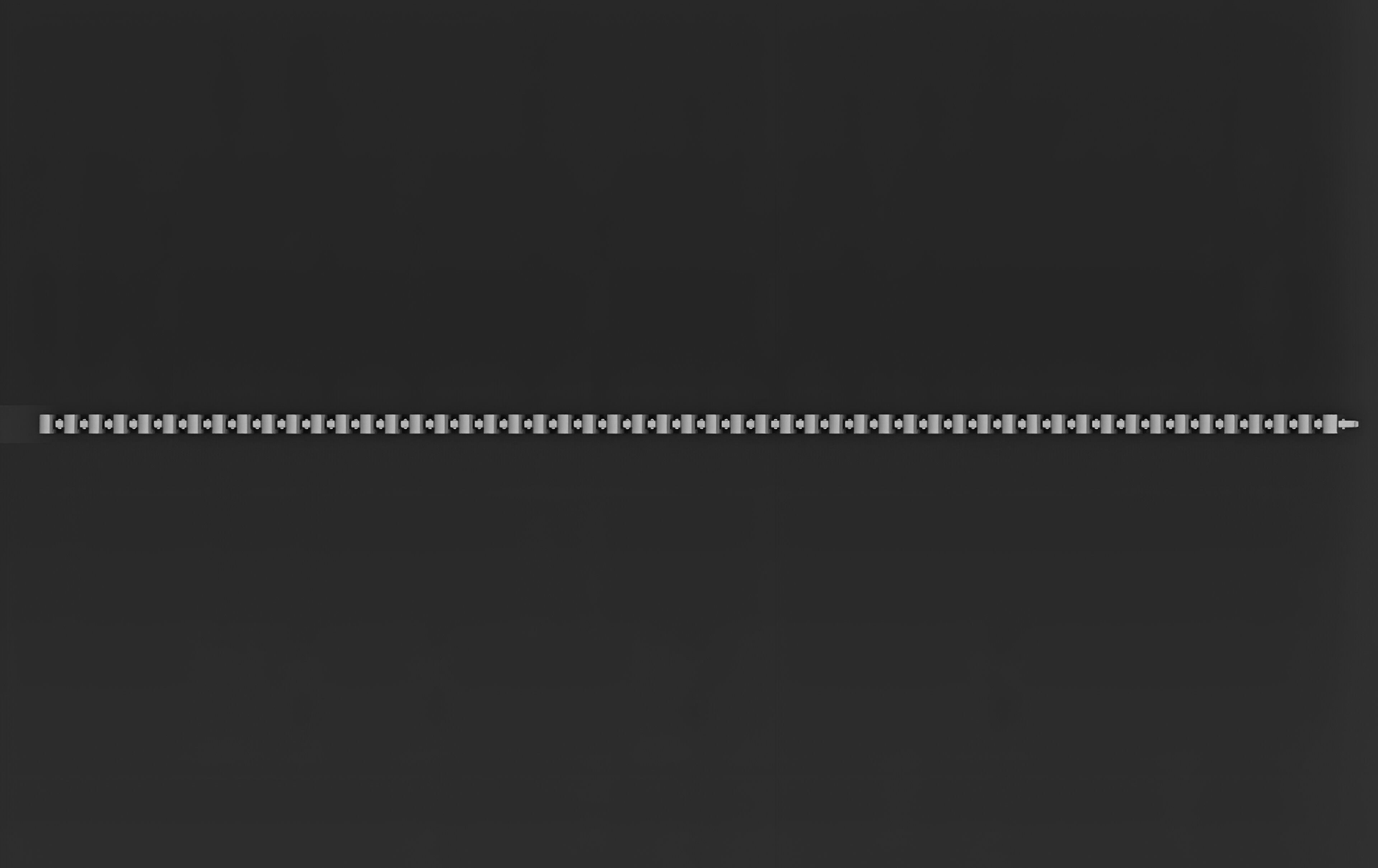 Gold Chain Bracelet 3D print model_2