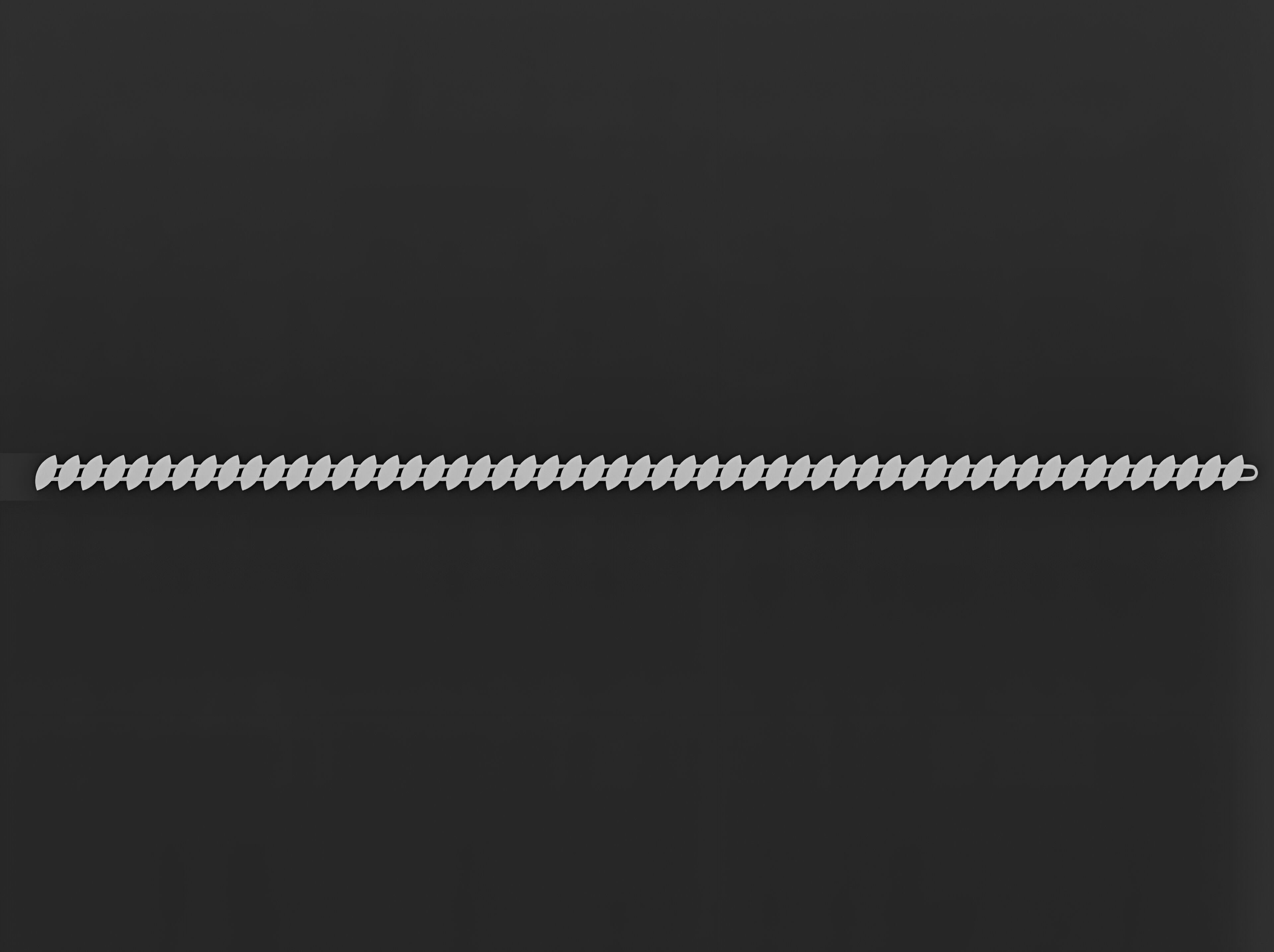 Gold Chain Bracelet 3D print model_8