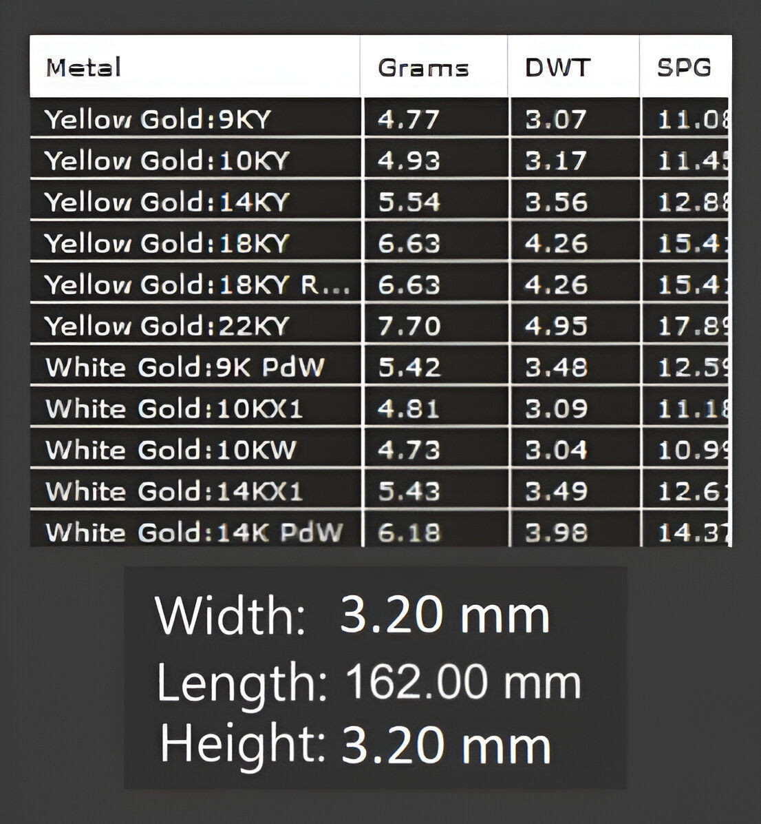 Gold Chain Bracelet 3D print model_5