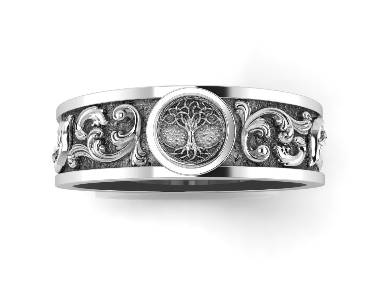 The ring of the tree of life 3D print model_1