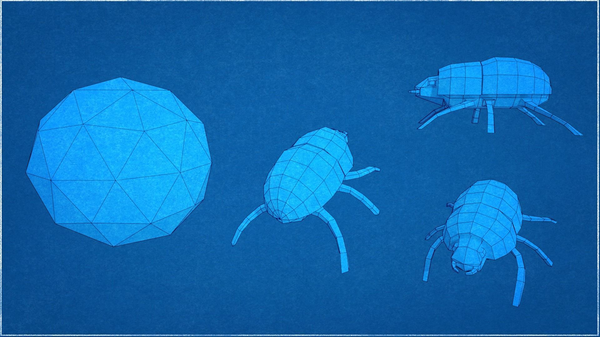 Collection Animals Savannah Biome Low Poly Low-poly 3D model_14