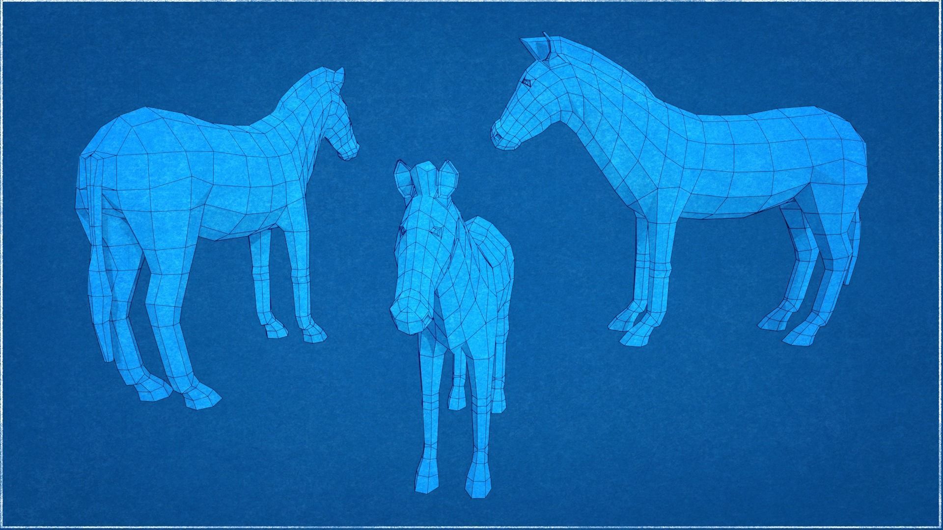 Collection Animals Savannah Biome Low Poly Low-poly 3D model_22