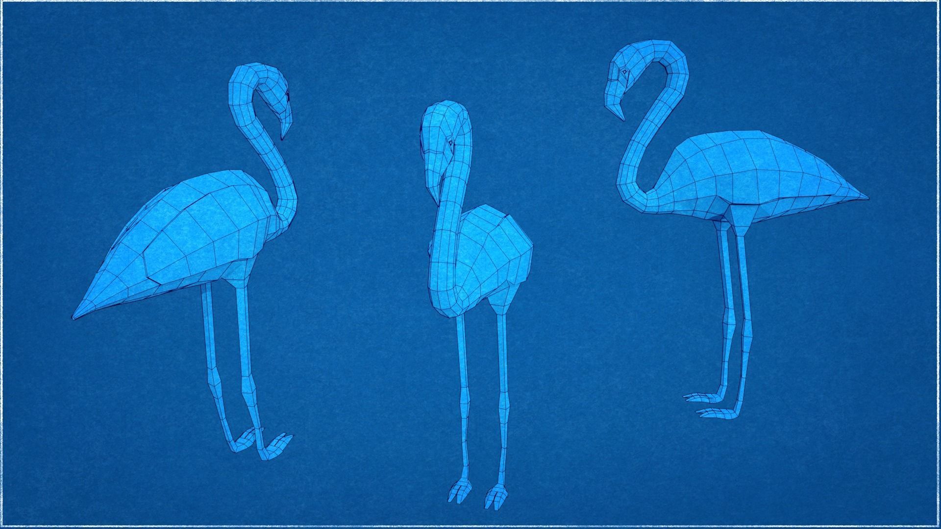 Collection Animals Savannah Biome Low Poly Low-poly 3D model_17