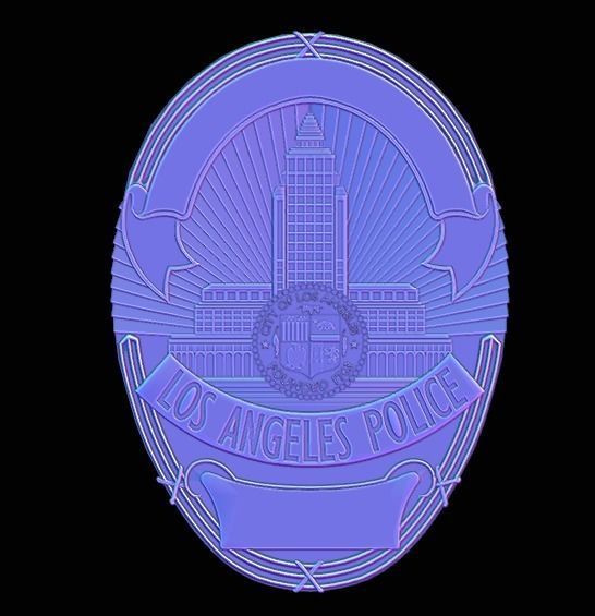 High-Detail LAPD Sergeant Badge 3D Model Printable 3D print model_1