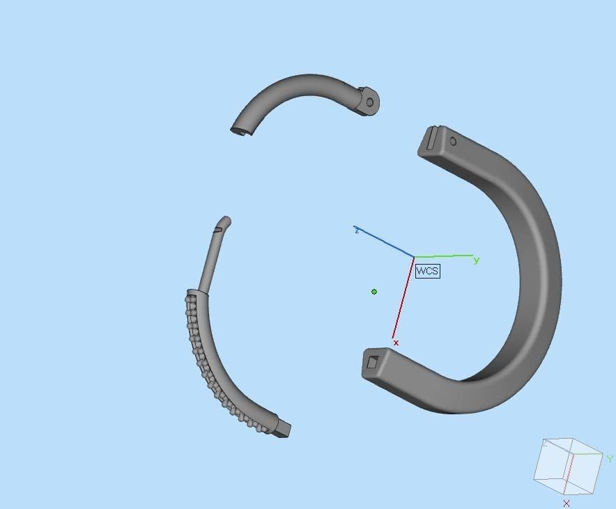 Tiffany lock earrings 02 3D print model_17