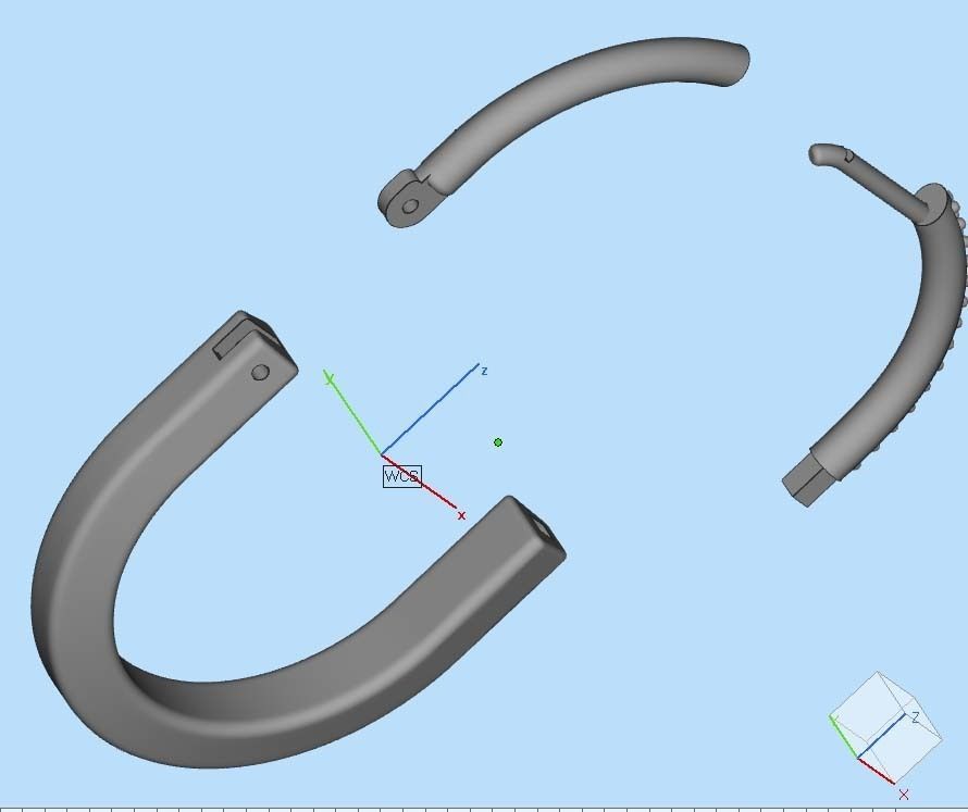 Tiffany lock earrings 02 3D print model_19
