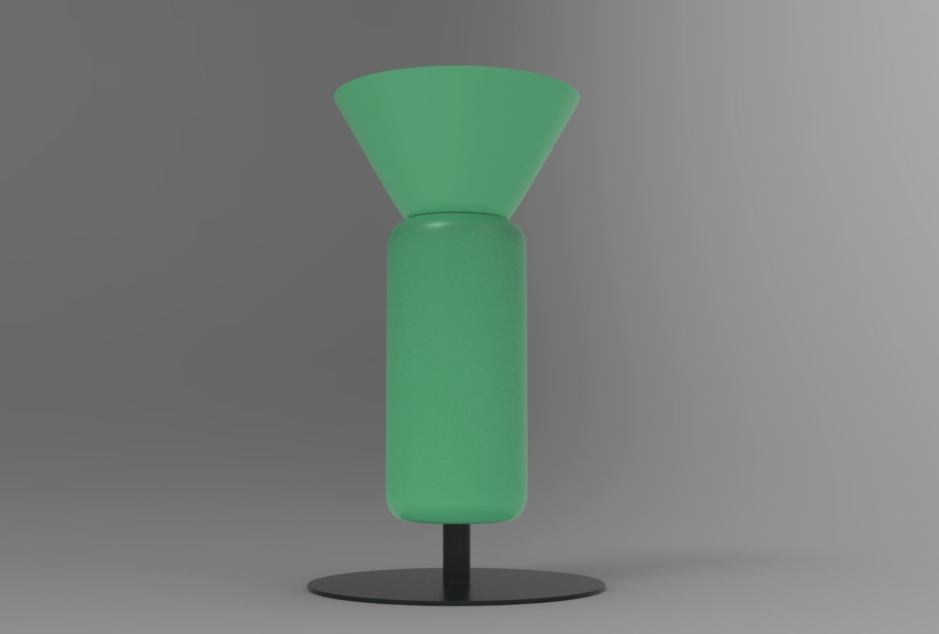 Yugi Oil Lamp Low-poly 3D model_2
