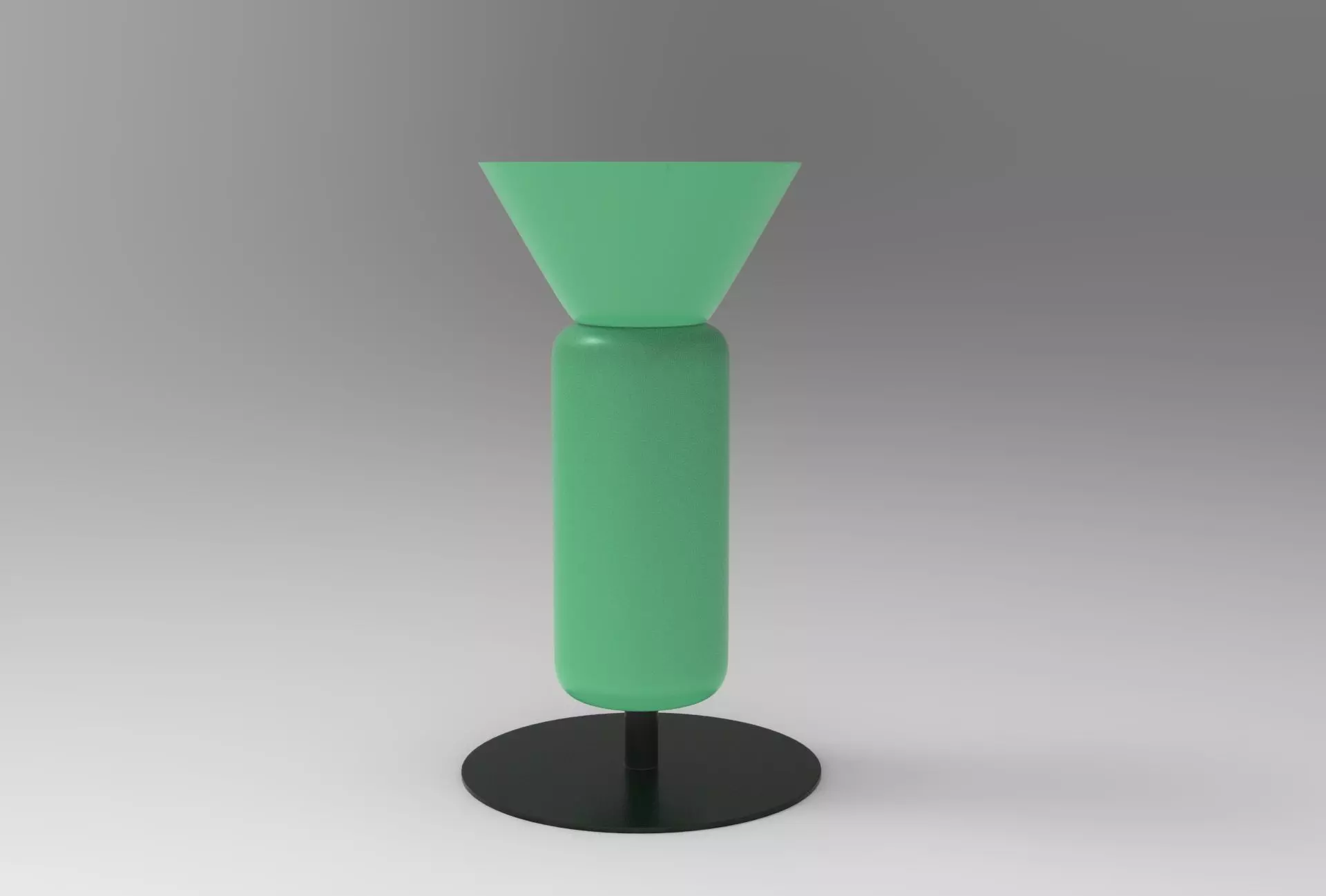 Yugi Oil Lamp Low-poly 3D model_0