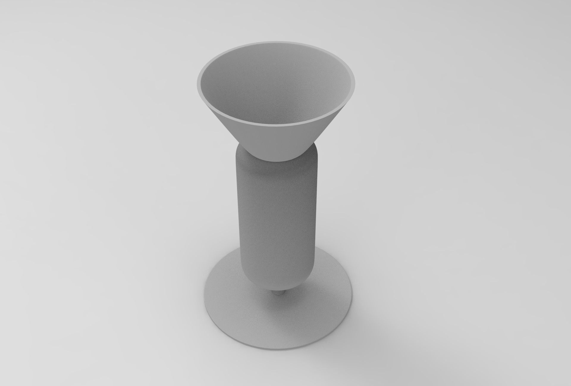 Yugi Oil Lamp Low-poly 3D model_7