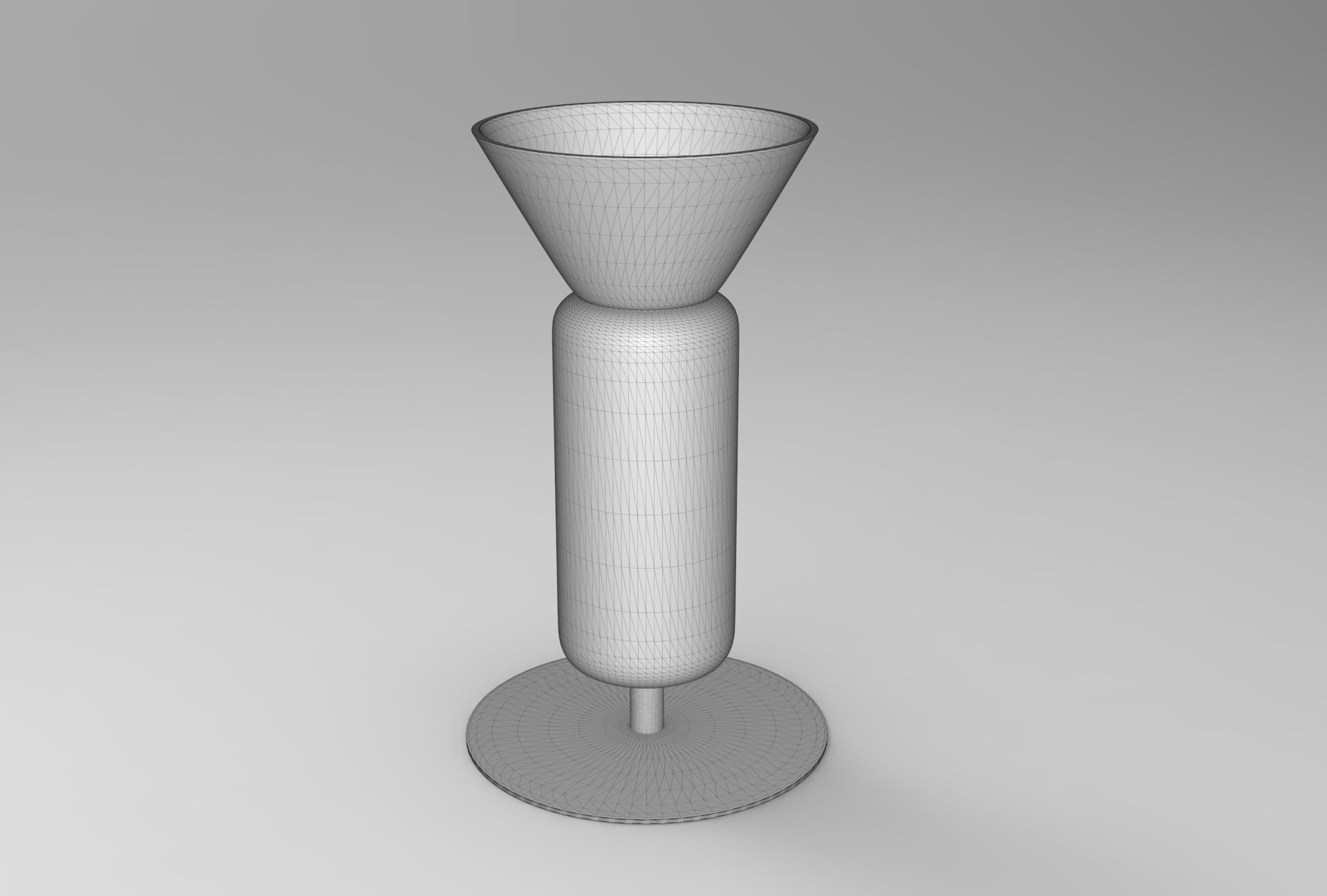 Yugi Oil Lamp Low-poly 3D model_5