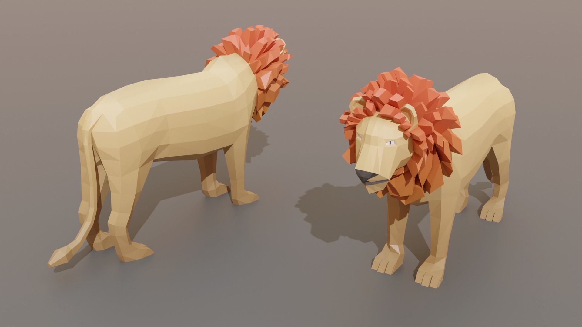 Complet Edition Savannah Biome Low Poly 3D Model Collection_16