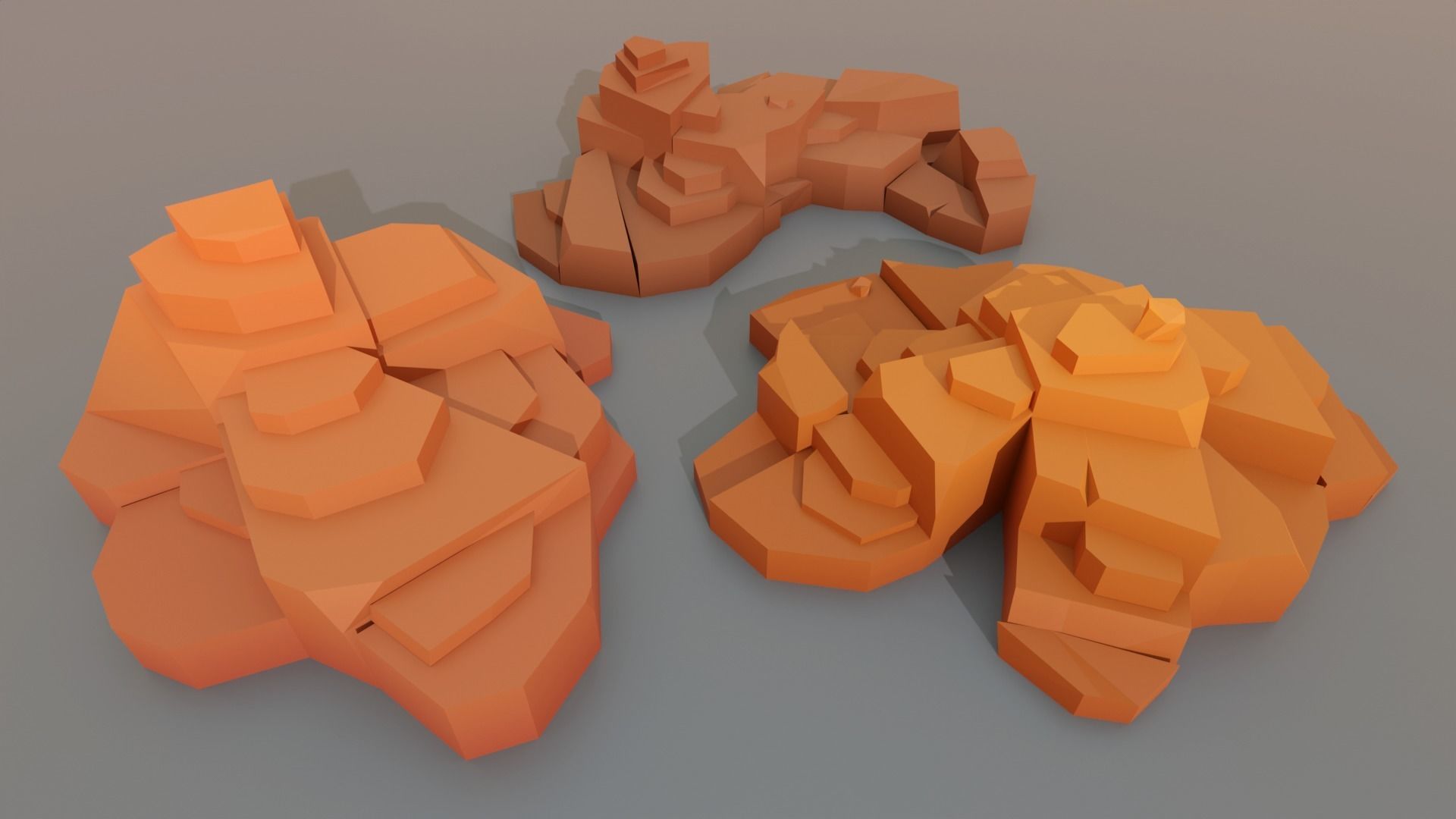 Complet Edition Savannah Biome Low Poly 3D Model Collection_9
