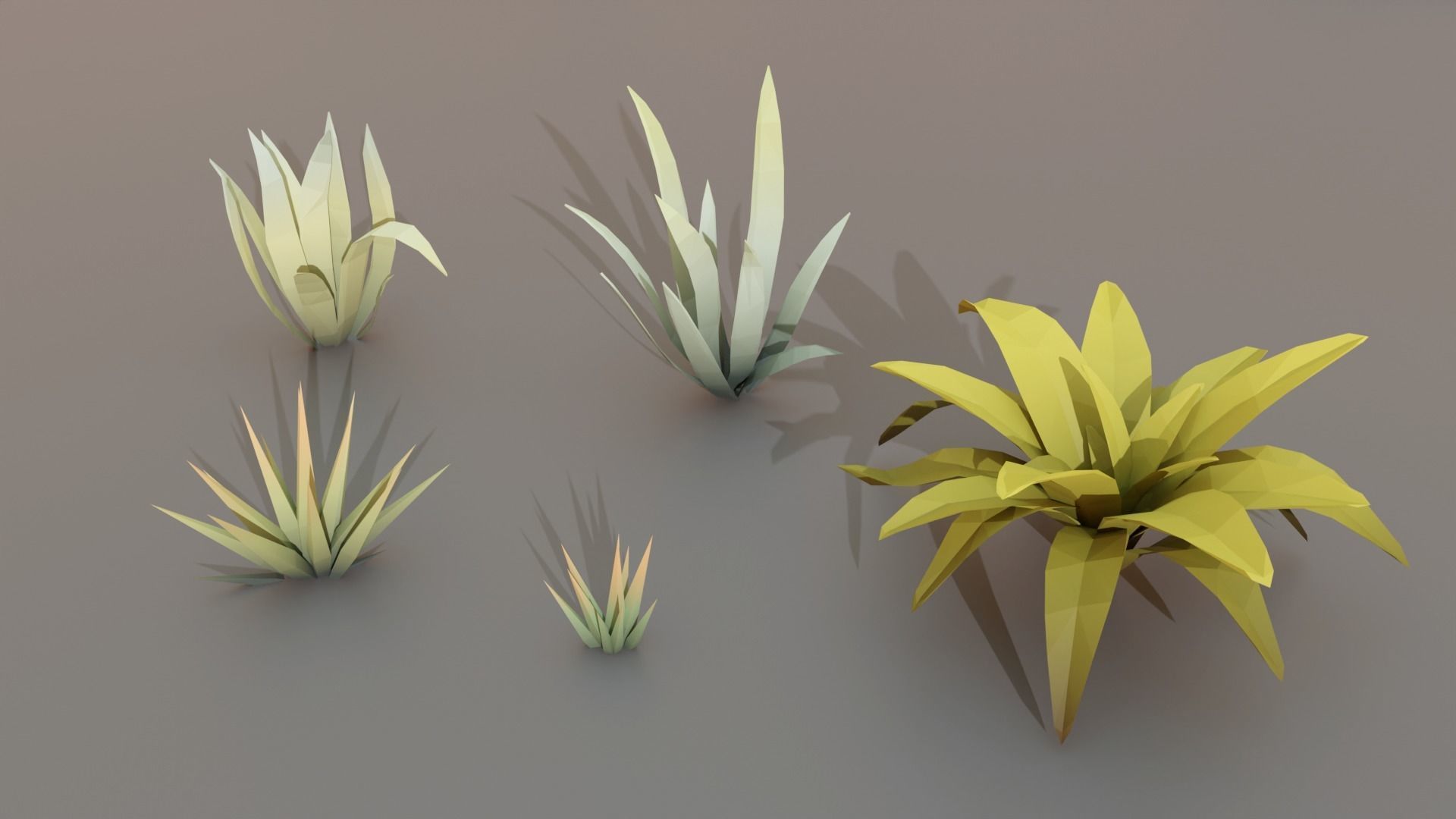 Complet Edition Savannah Biome Low Poly 3D Model Collection_7