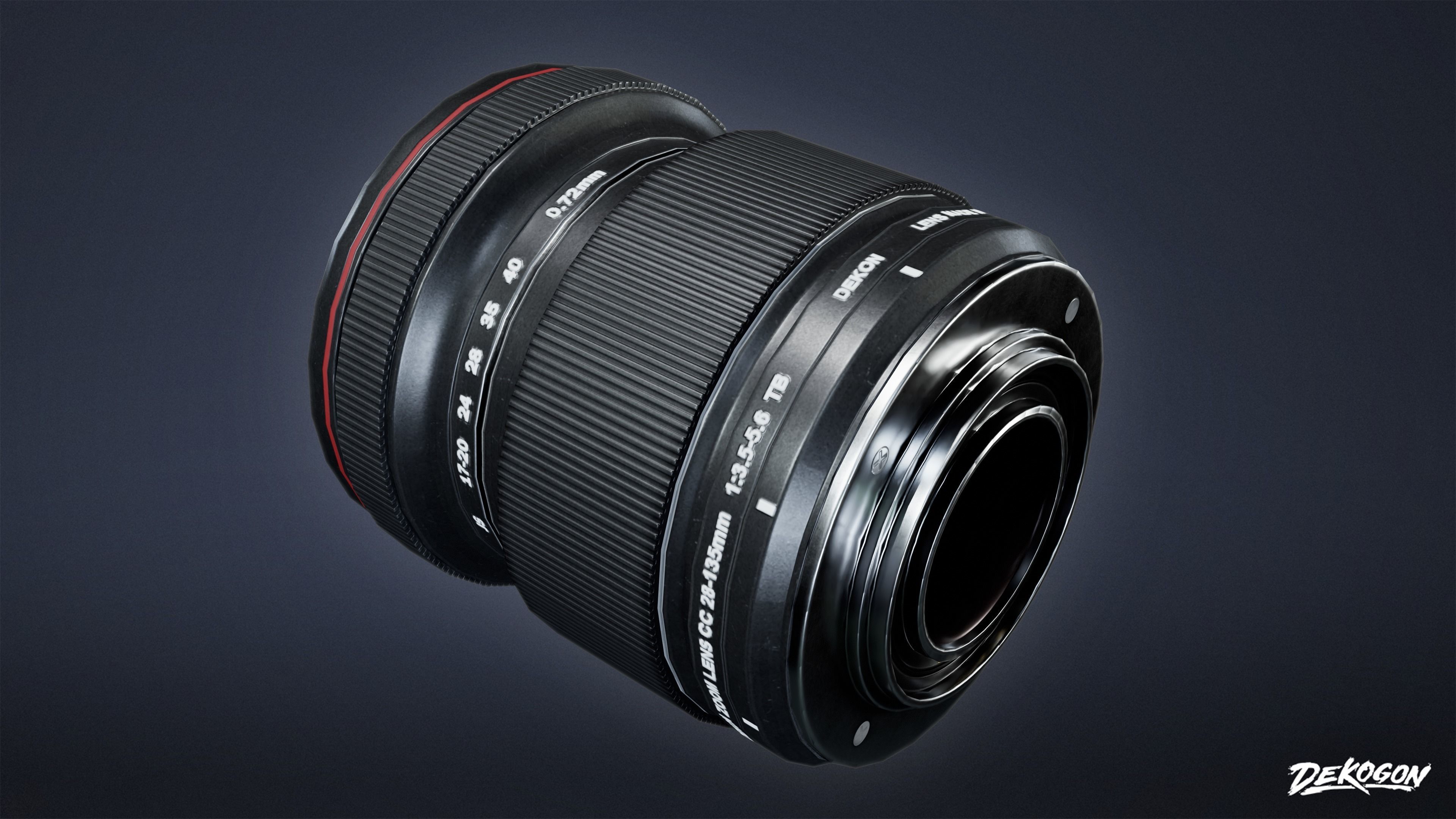 HOLLYWOOD - DSLR Camera 01 - LOW POLY Low-poly 3D model_7