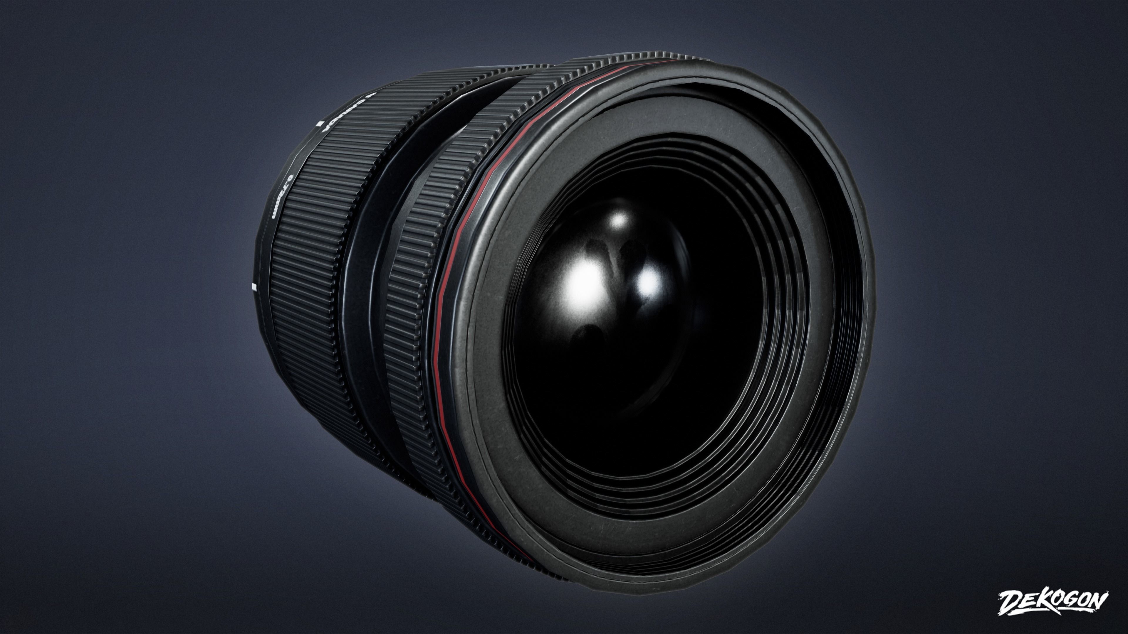 HOLLYWOOD - DSLR Camera 01 - LOW POLY Low-poly 3D model_8