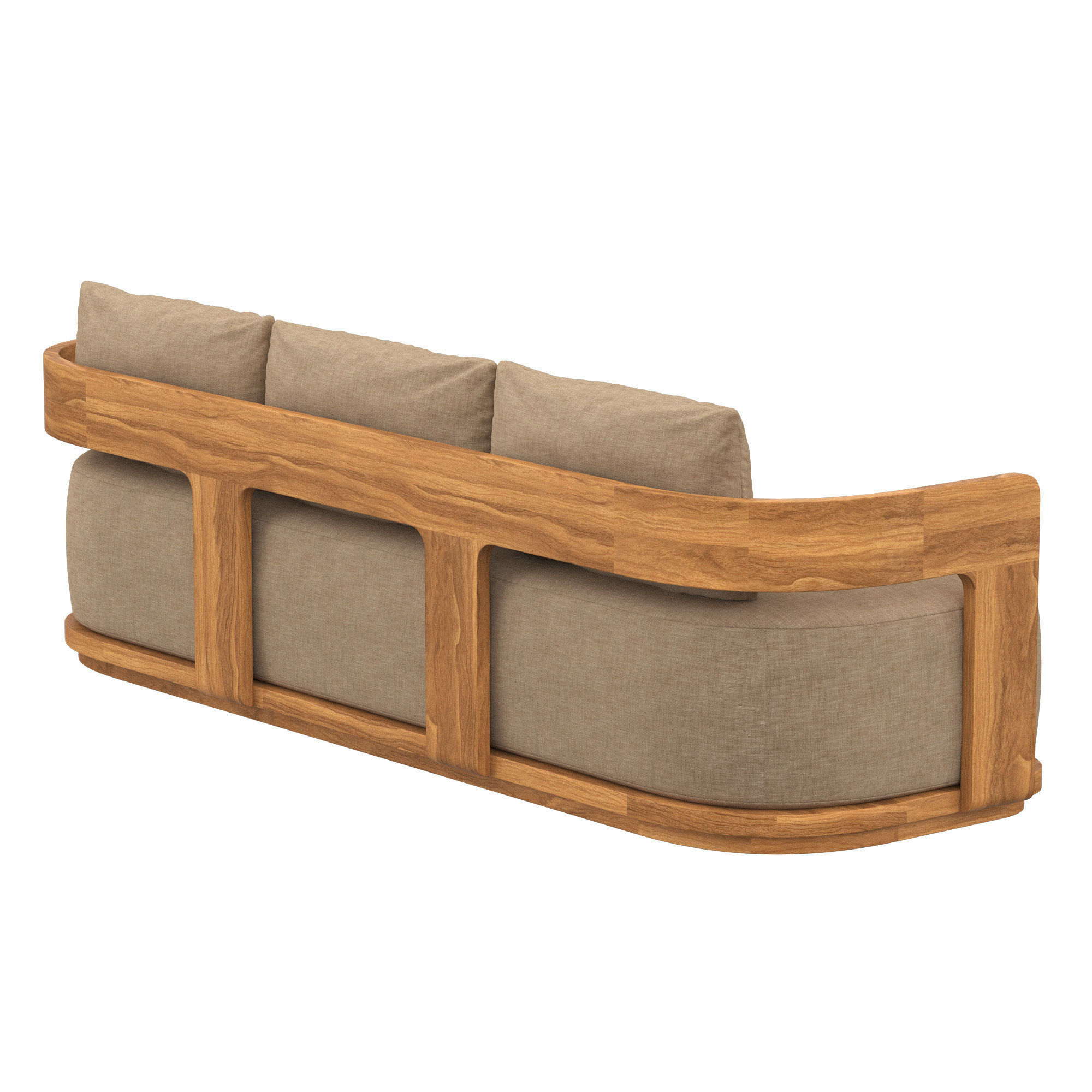 BRONTE TEAK SOFA 3D model_6