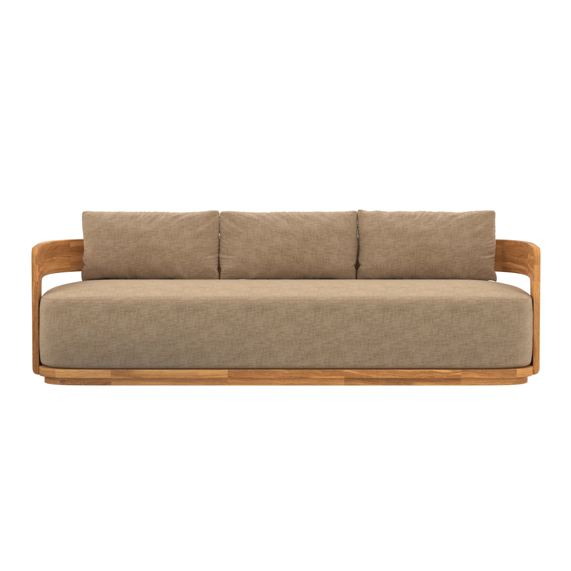 BRONTE TEAK SOFA 3D model_2