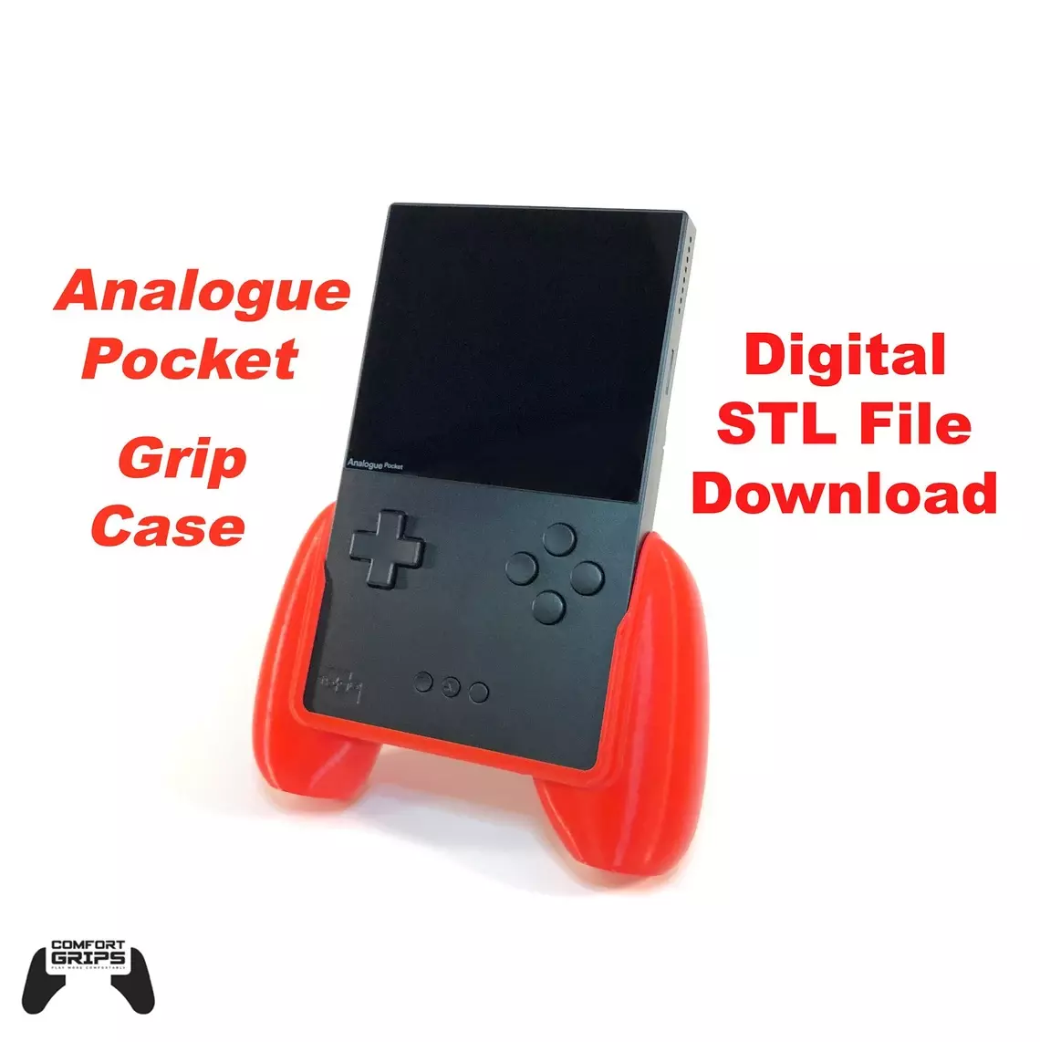 Analogue Pocket Comfort Grip Case 3D print model