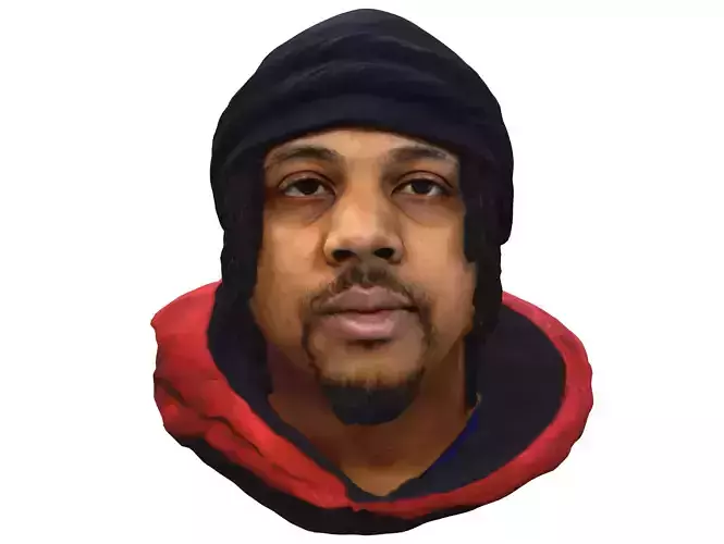 Black Male - 8K UHD 3D Scan Low-poly 3D model