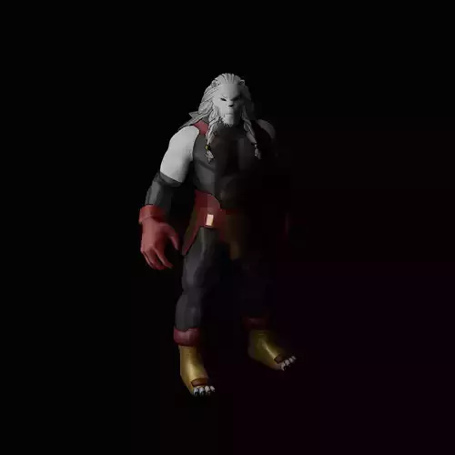 Battle beast from Invicible Low-poly 3D model