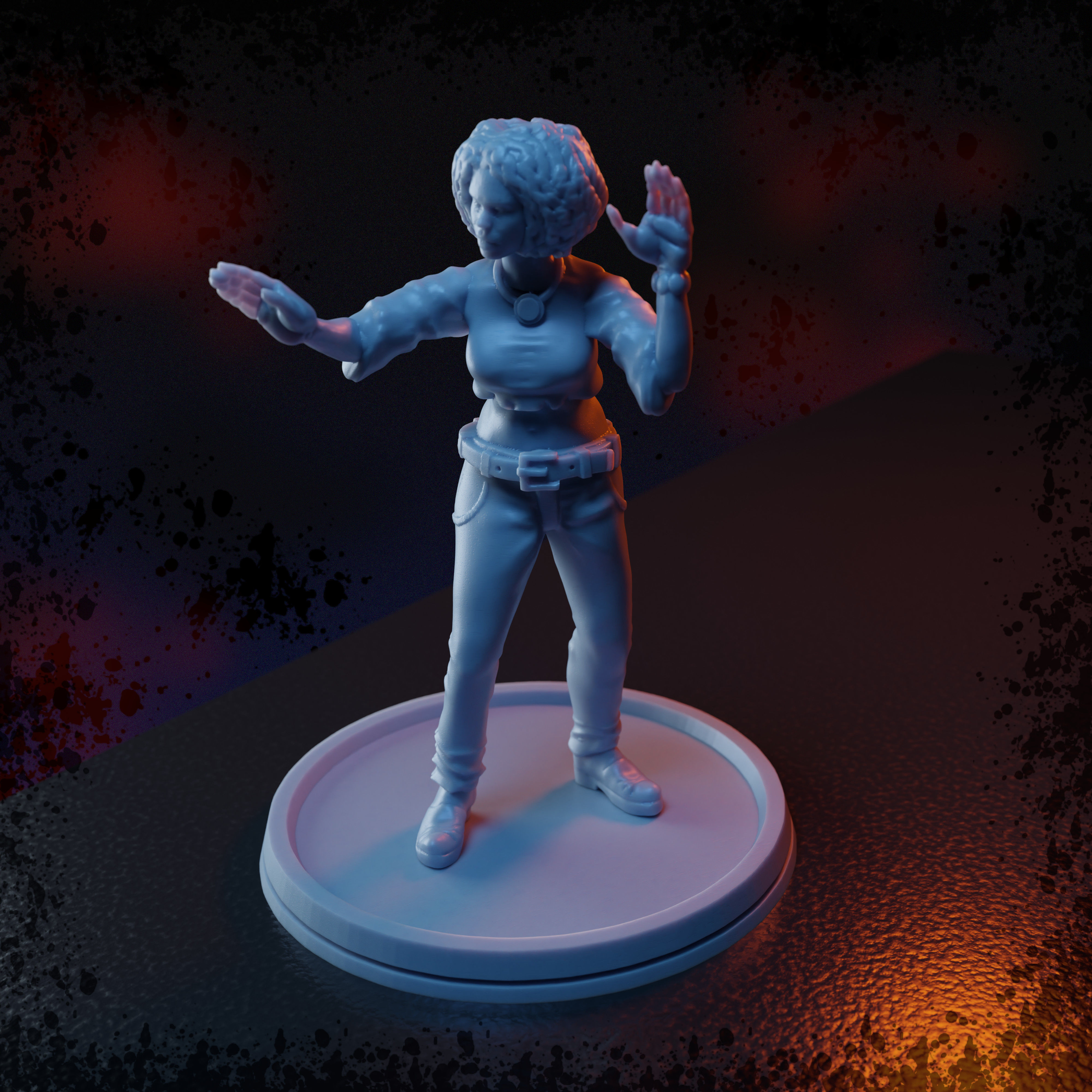 ELODIE - DEAD BY DAYLIGHT BOARD GAME CUSTOM CHARACTER 3D print model_4