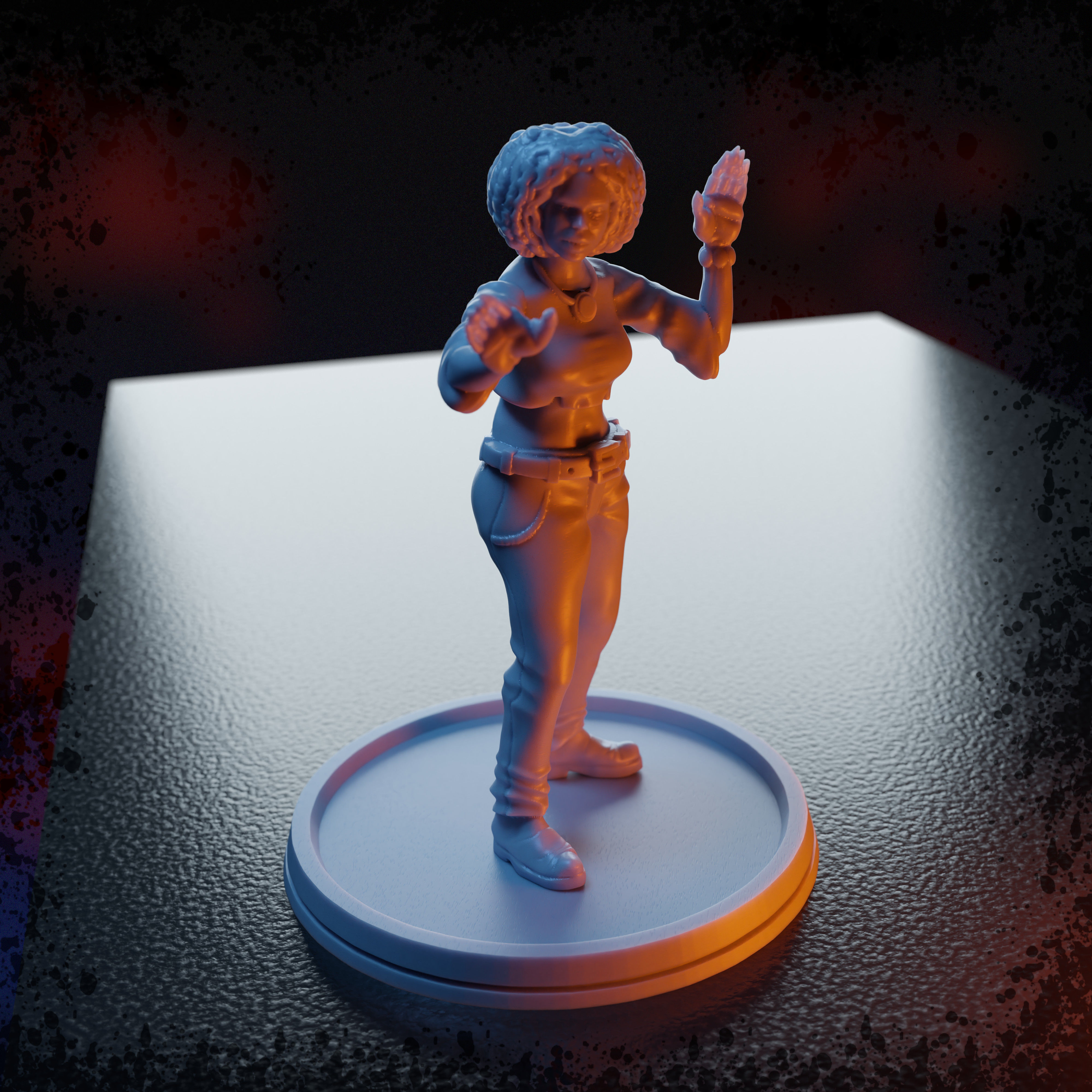 ELODIE - DEAD BY DAYLIGHT BOARD GAME CUSTOM CHARACTER 3D print model_3